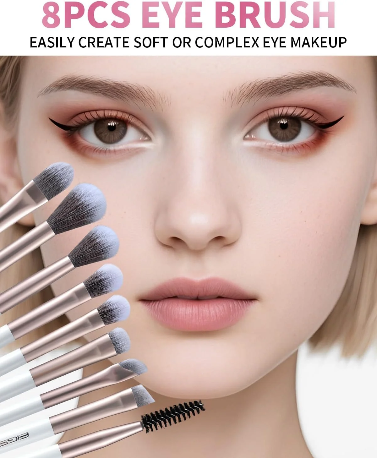 ست برس آرایشی EIGSHOW، 15 عدد برس آرایش حرفه ای با موهای یون نقره برای کرم پودر، رژگونه، هایلایتر، کانسیلر، سایه چشم، خط چشم، ست هدیه مسافرتی (طلایی شامپاین)