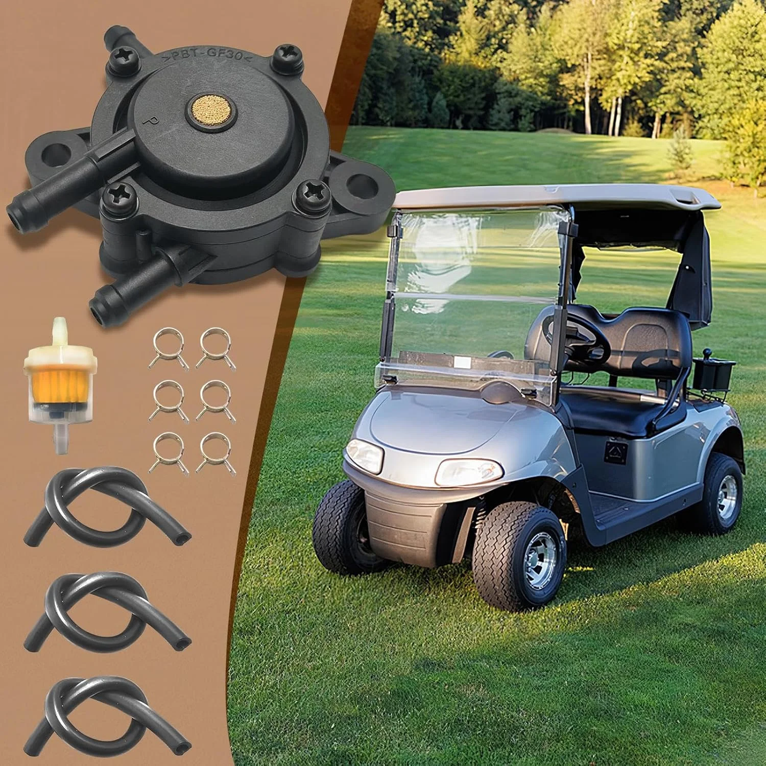 پمپ روغن ماشین چمن زنی با فیلتر | پمپ روغن موتور کوچک ماشین چمن زنی | قطعات موتور کوچک مقاوم در برابر سایش و جمع و جور برای حیاط، فضای باز، چمنزار، مسیر و پارکینگ