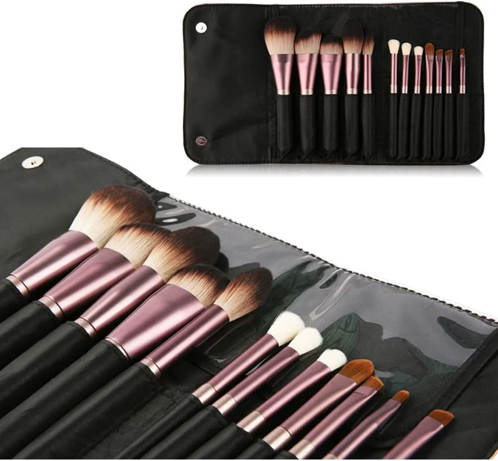 ست برس آرایشی 12 عددی EHAO برای کرم پودر، پودر، ترکیب، رژگونه، سایه بینی، سایه چشم، کانسیلر، لب، چشم به همراه کیف برس مسافرتی، ابزار زیبایی آرایشی ست برس آرایشی 12 عددی EHAO برای کرم پودر، پودر، ترکیب، رژگونه، سایه بینی، سایه چشم، کانسیلر، لب، چشم به همراه کیف برس مسافرتی، ابزار زیبایی آرایشی