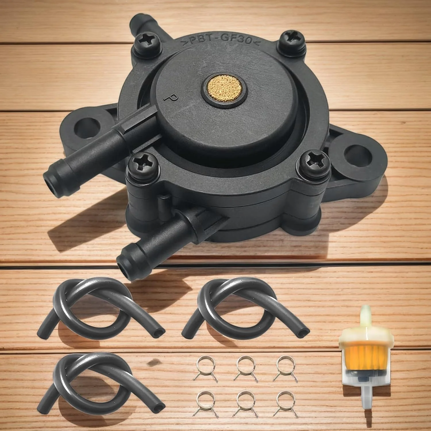 پمپ روغن چمن زن با فیلتر | پمپ روغن موتور چمن زن گلف کارت | قطعات موتور کوچک مقاوم در برابر سایش و جمع و جور برای حیاط، فضای باز، چمنزار، مسیر و راهرو