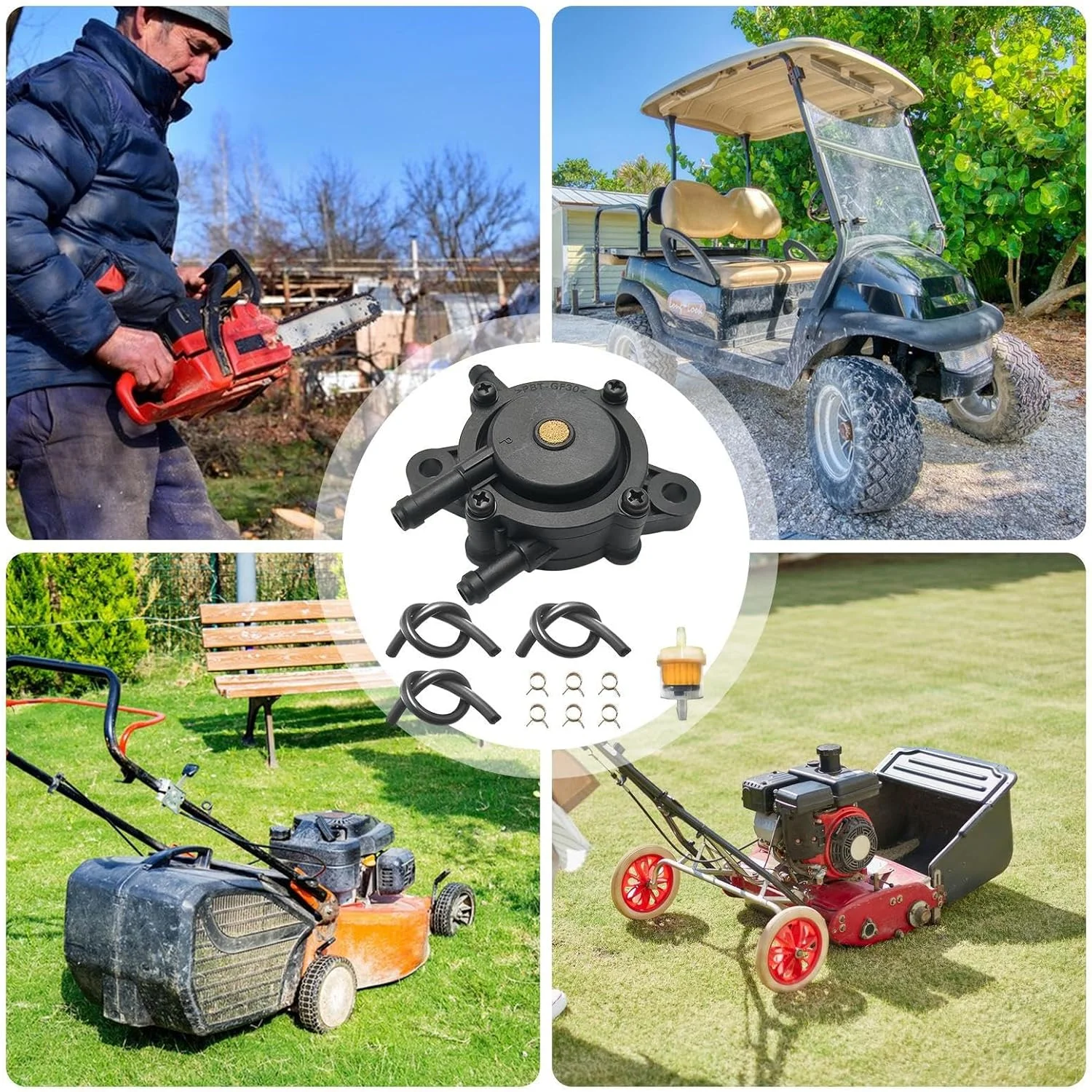 پمپ روغن تراکتور چمن زنی با فیلتر | پمپ روغن موتور کوچک ماشین چمن زنی - قطعات موتور کوچک مقاوم در برابر سایش و جمع و جور برای حیاط، فضای باز، چمنزار، مسیر و راهروی ماشین رو