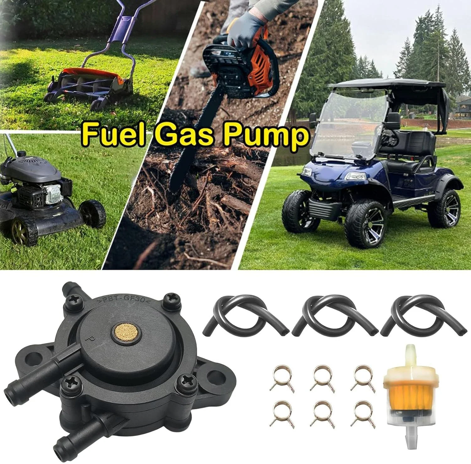 پمپ روغن تراکتور چمن زنی با فیلتر | پمپ روغن موتور کوچک ماشین چمن زنی - قطعات موتور کوچک مقاوم در برابر سایش و جمع و جور برای حیاط، فضای باز، چمنزار، مسیر و راهروی ماشین رو