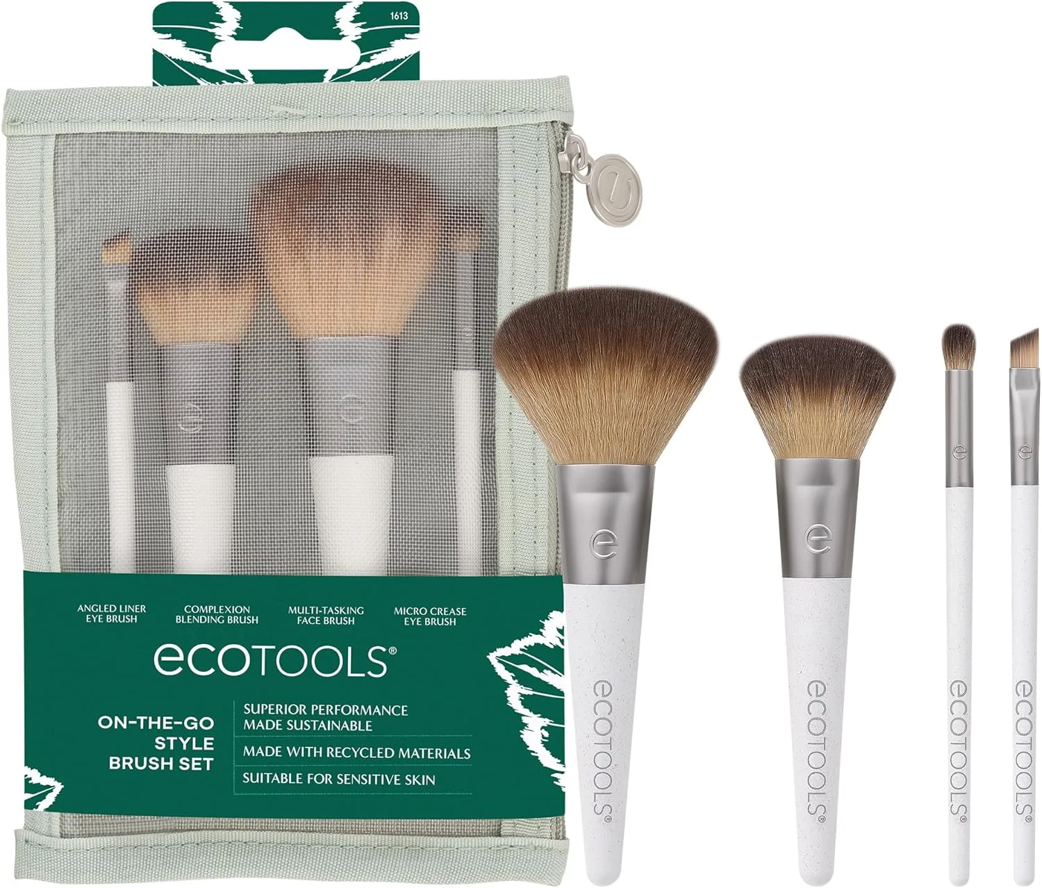 ست برس آرایشی اکوتولز مدل On-The-Go Style Kit