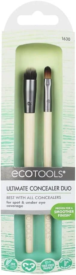 ست براش کانسیلر نهایی EcoTools، پوشش و ترکیب عیوب، 3 سر براش