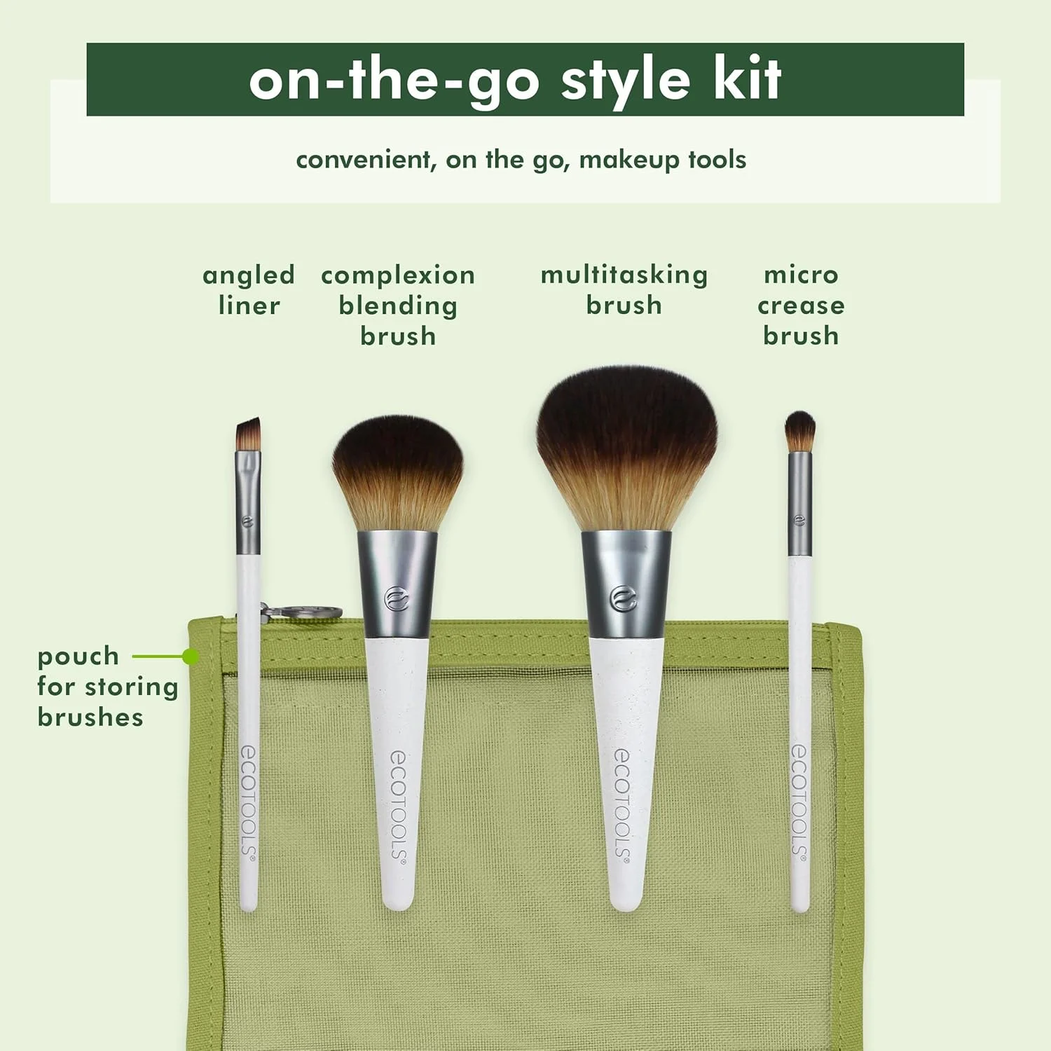 ست برس آرایشی اکوتولز مدل On-The-Go Style Kit ست برس آرایشی اکوتولز مدل On-The-Go Style Kit