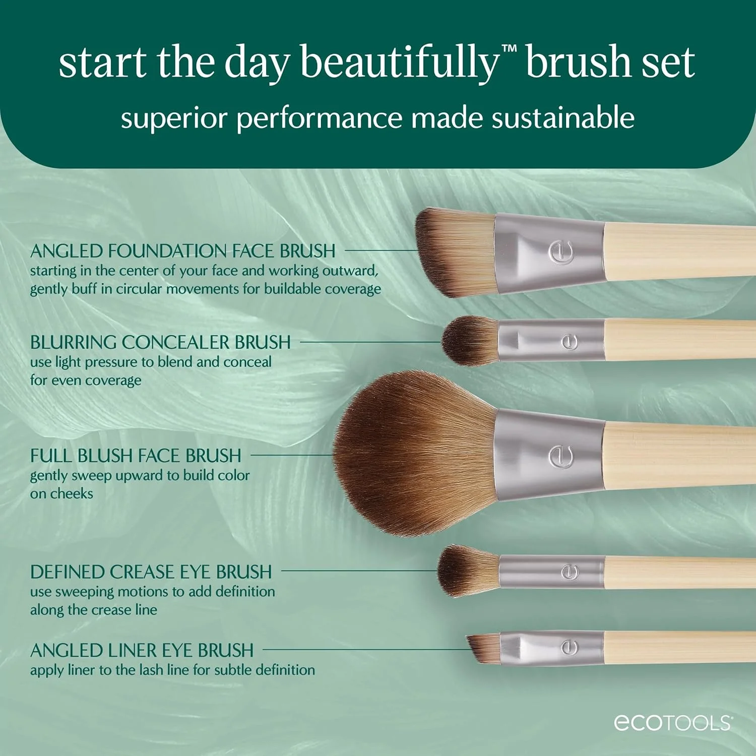 ست برس آرایشی ادیشن محدود Ecotools برای شروع زیبای روز، نقره ای، 1 عدد (بسته 1 عددی) ست برس آرایشی ادیشن محدود Ecotools برای شروع زیبای روز، نقره ای، 1 عدد (بسته 1 عددی)