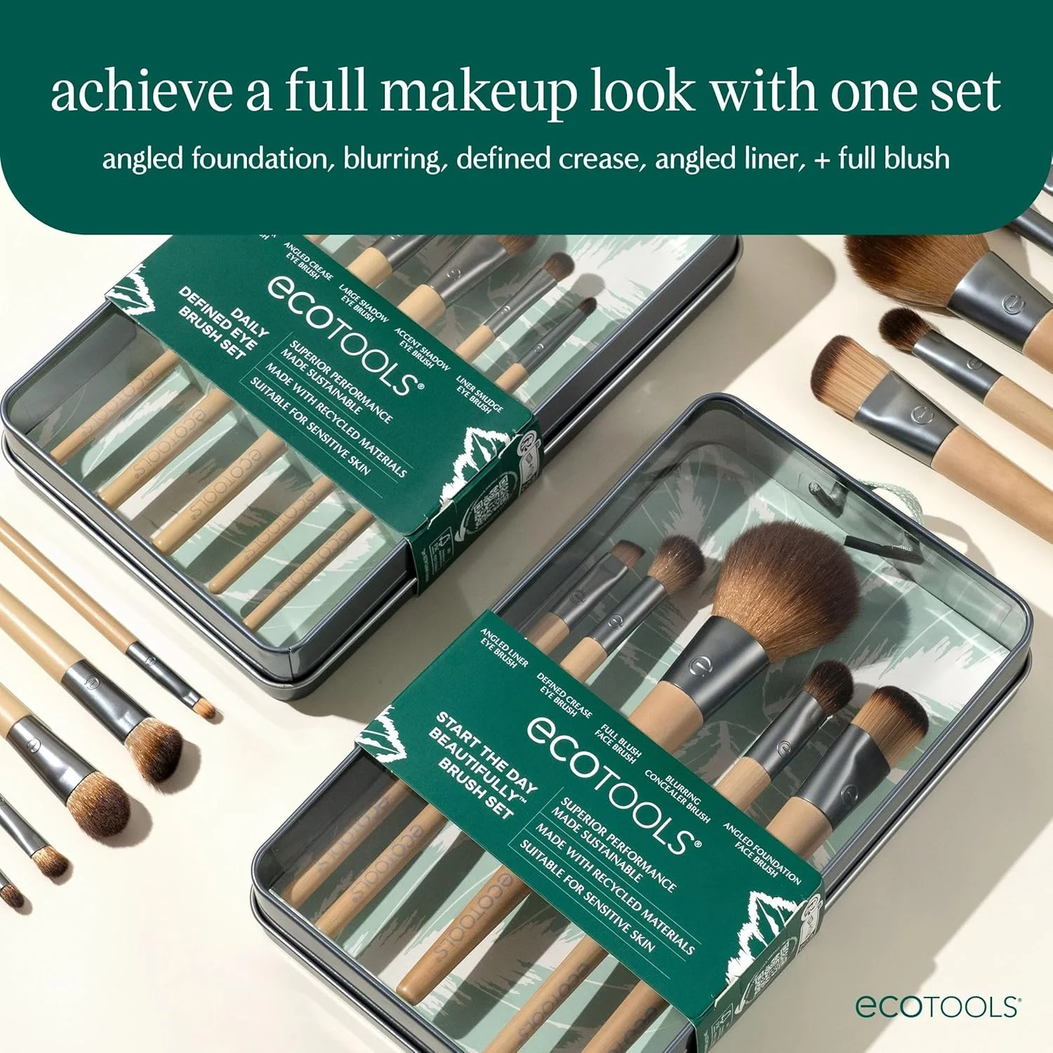 ست برس آرایشی ادیشن محدود Ecotools برای شروع زیبای روز، نقره ای، 1 عدد (بسته 1 عددی) ست برس آرایشی ادیشن محدود Ecotools برای شروع زیبای روز، نقره ای، 1 عدد (بسته 1 عددی)