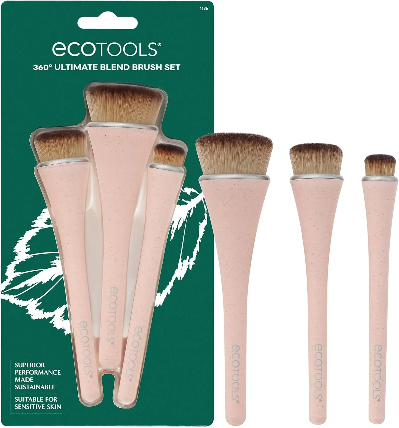 ست 3 عددی براش آرایشی EcoTools 360 Ultimate Blender