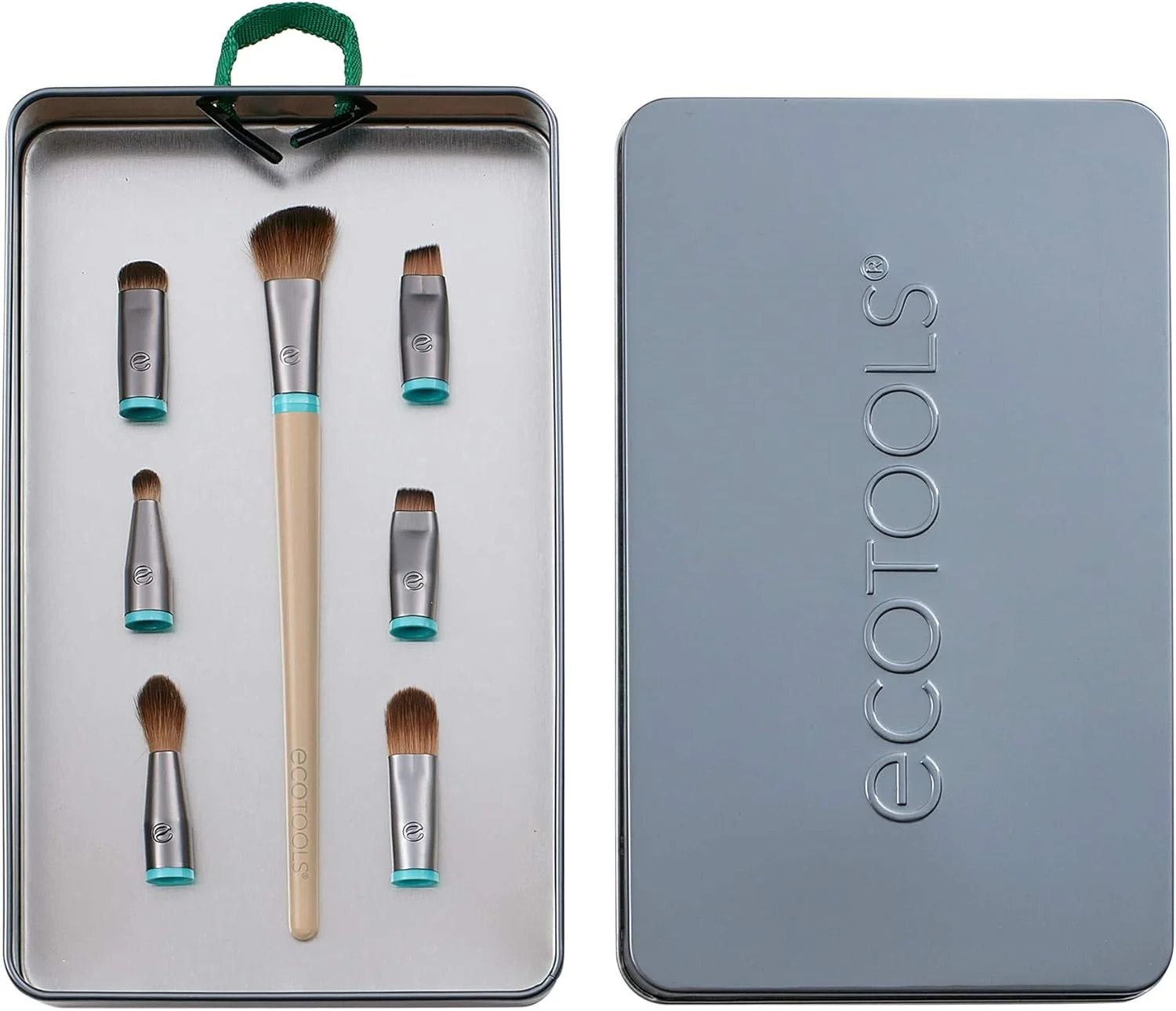 ست برس آرایشی چشم Ecotools مدل Interchangeables به همراه کیف، شامل 7 برس ست برس آرایشی چشم Ecotools مدل Interchangeables به همراه کیف، شامل 7 برس