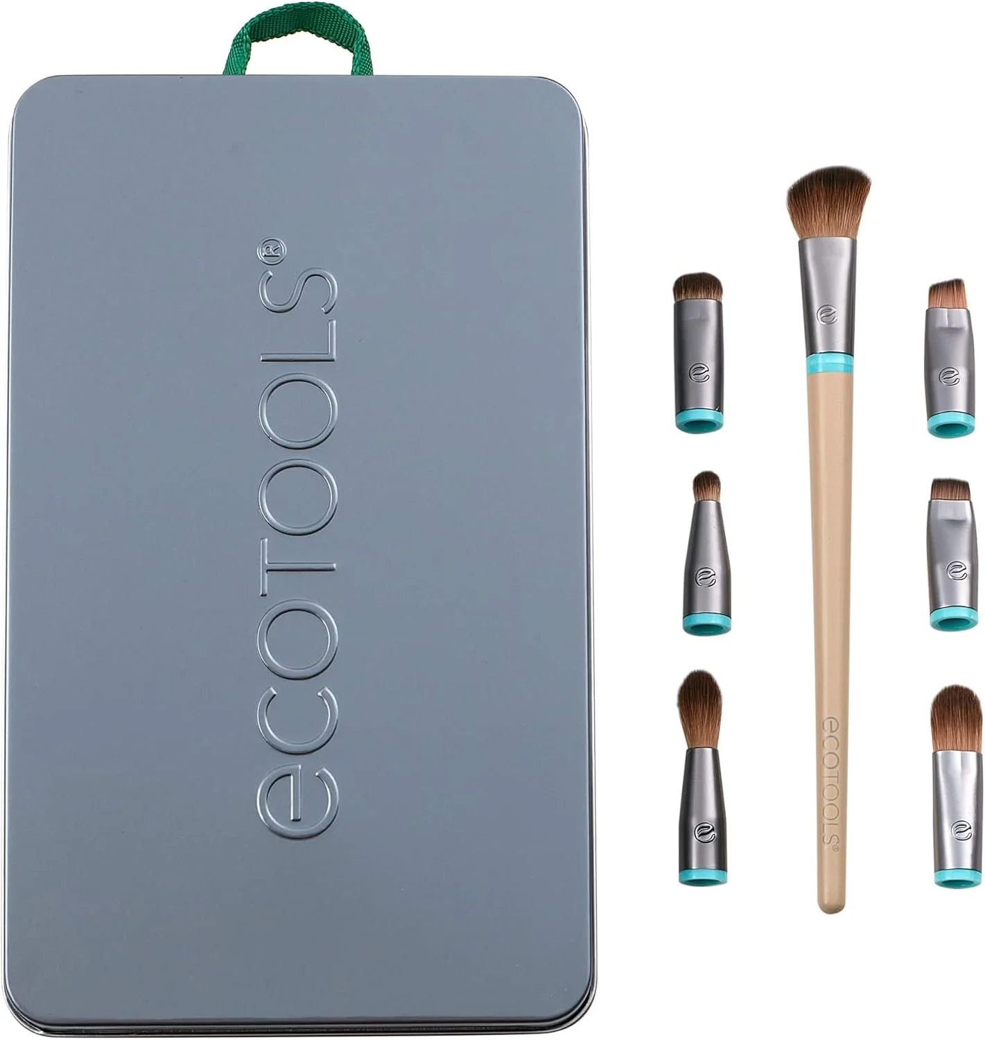 ست برس آرایشی چشم Ecotools مدل Interchangeables به همراه کیف، شامل 7 برس ست برس آرایشی چشم Ecotools مدل Interchangeables به همراه کیف، شامل 7 برس
