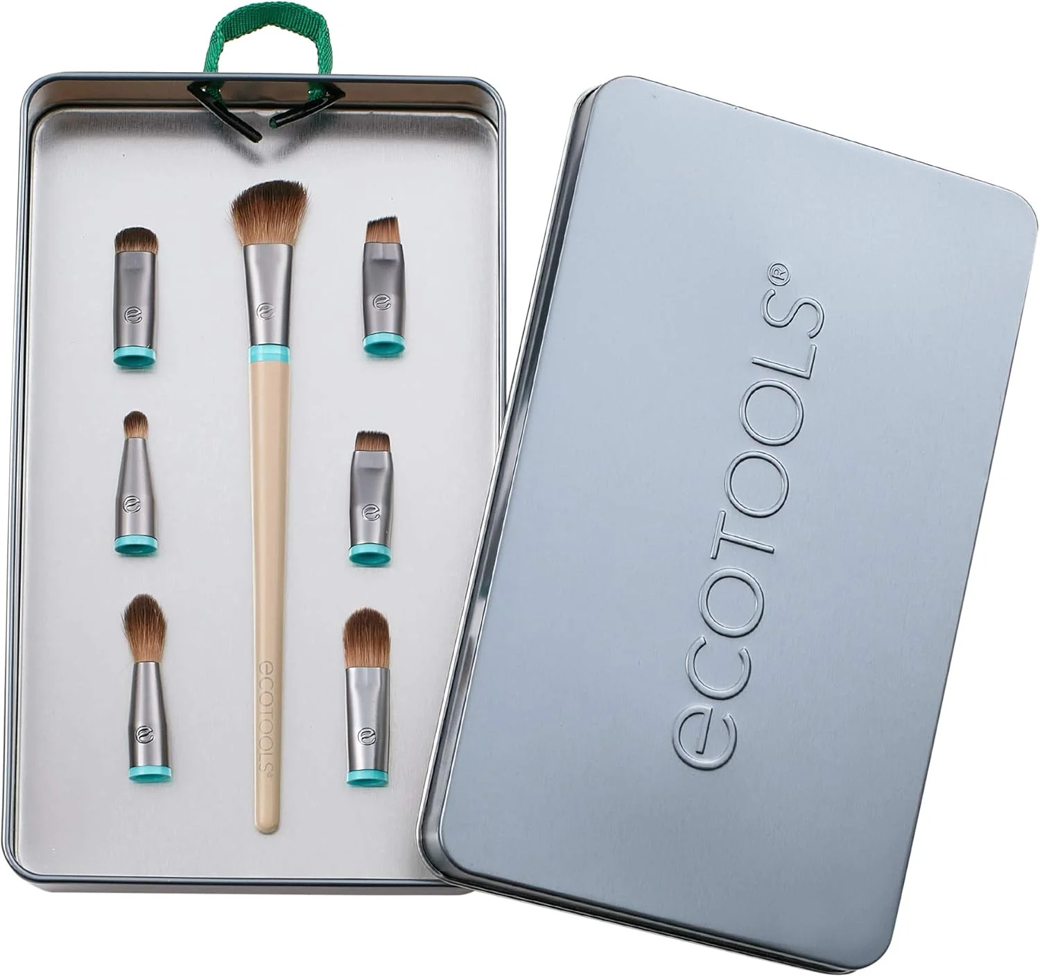 ست برس آرایشی چشم Ecotools مدل Interchangeables به همراه کیف، شامل 7 برس ست برس آرایشی چشم Ecotools مدل Interchangeables به همراه کیف، شامل 7 برس