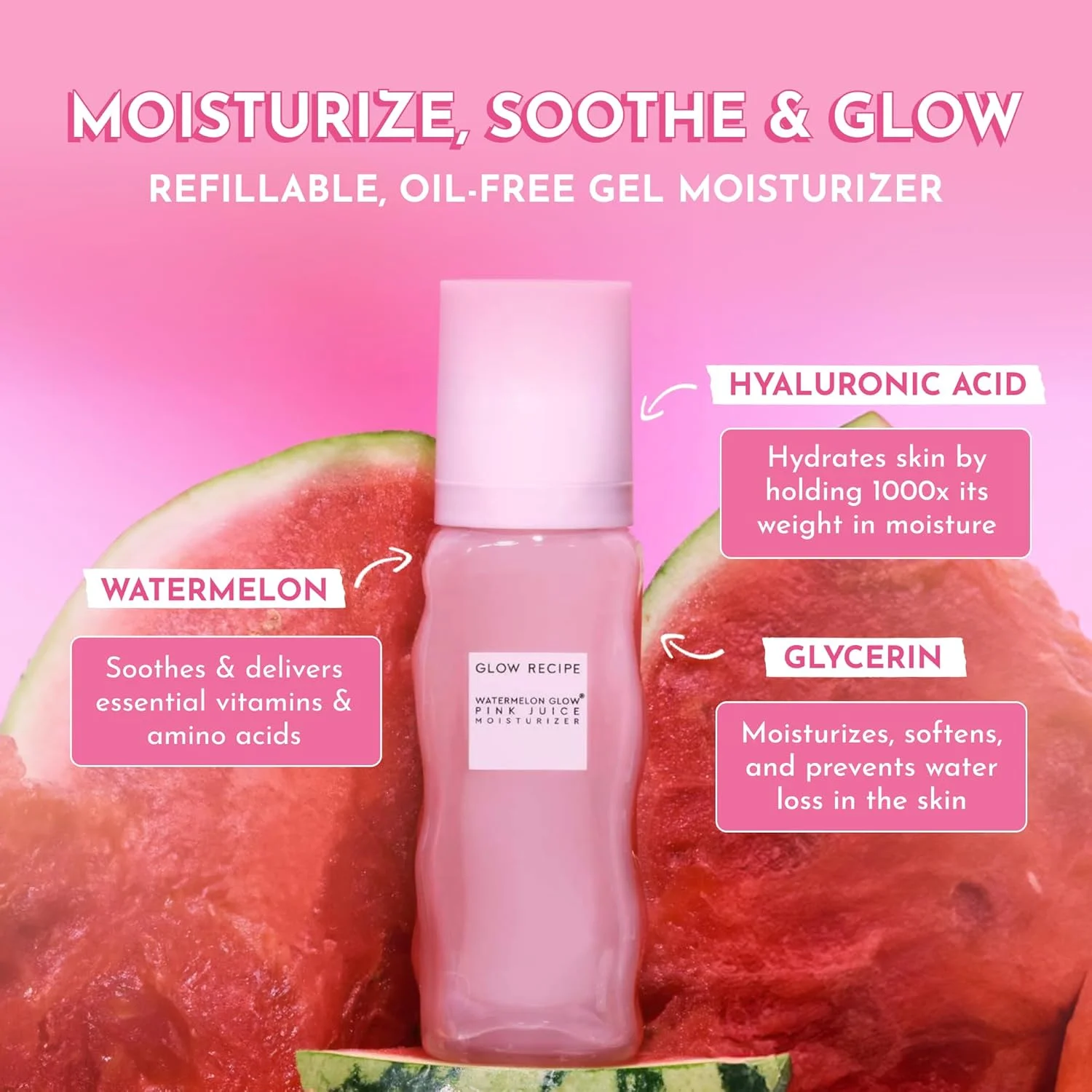 مجموعه مراقبت از پوست مسافرتی Glow Recipe Dewy Babies - سرم هیالورونیک اسید آلو + قطره رژگونه رنگی Dewy Flush + مرطوب کننده صورت Pink Juice + قطره های برنزه کننده Hue + غبار فوق العاده ریز صورت (5 عدد)