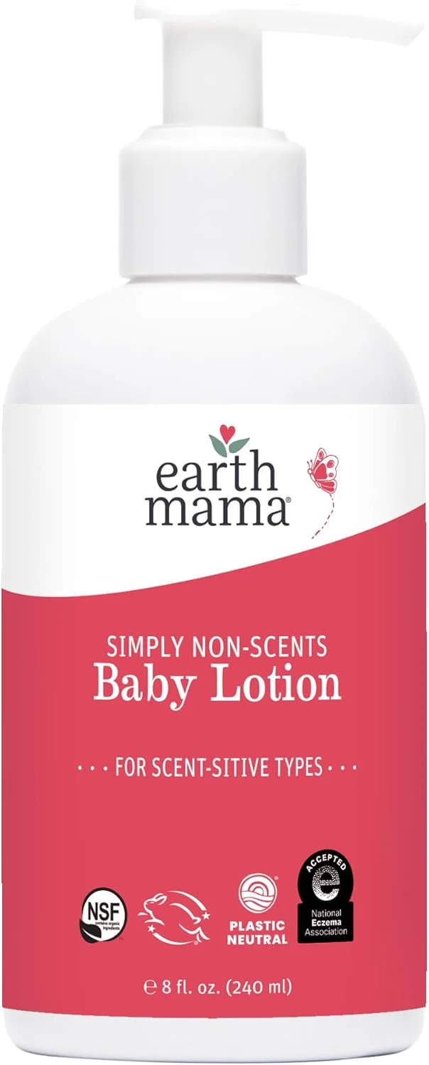 لوسیون کودک بدون عطر Earth Mama Angel Baby - 8 اونس مایع