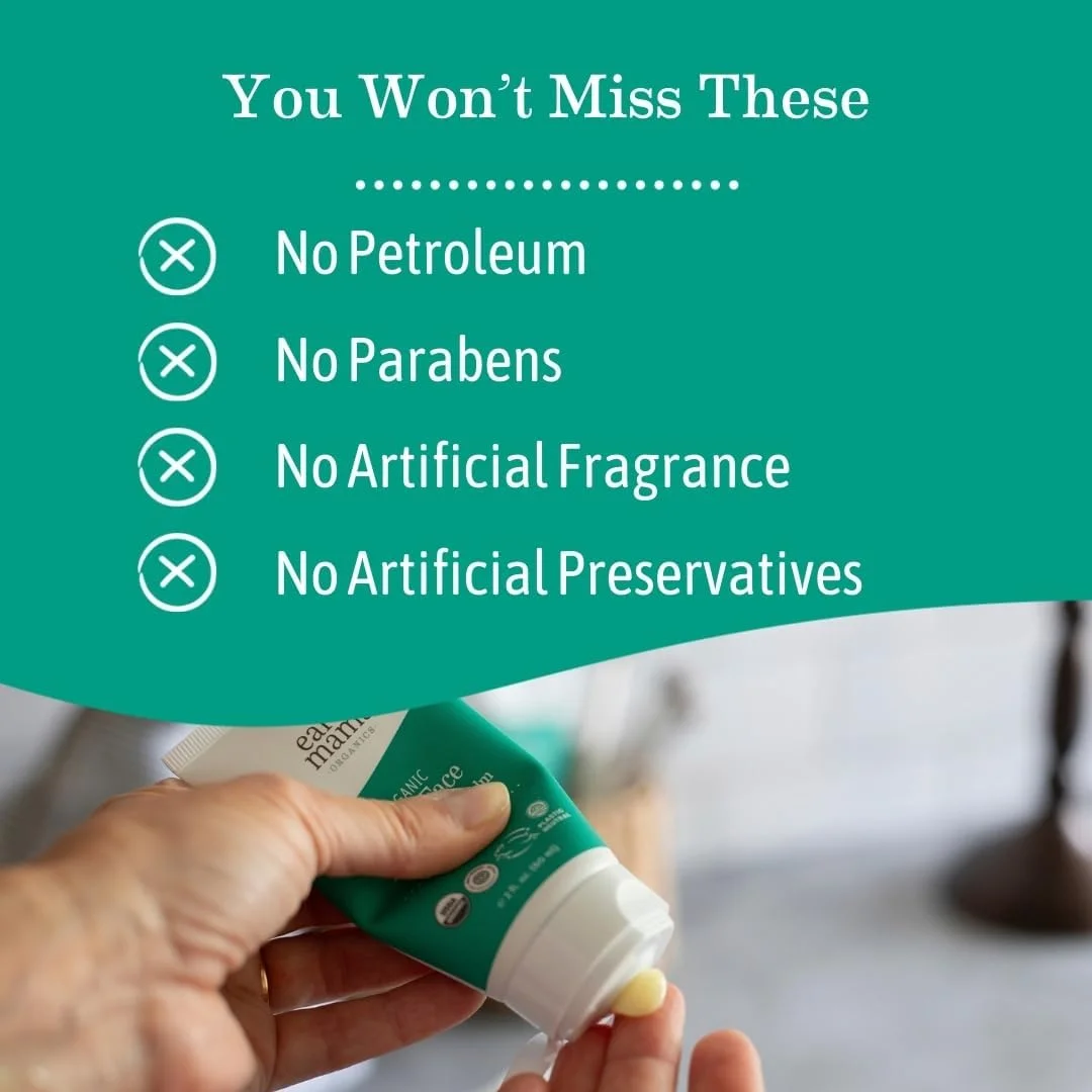 بالم صورت، بینی و گونه ارگانیک کودک Earth Mama | مرطوب کننده با روغن کالاندولا برای مراقبت از پوست خشک، جایگزین طبیعی وازلین (2 اونس مایع)