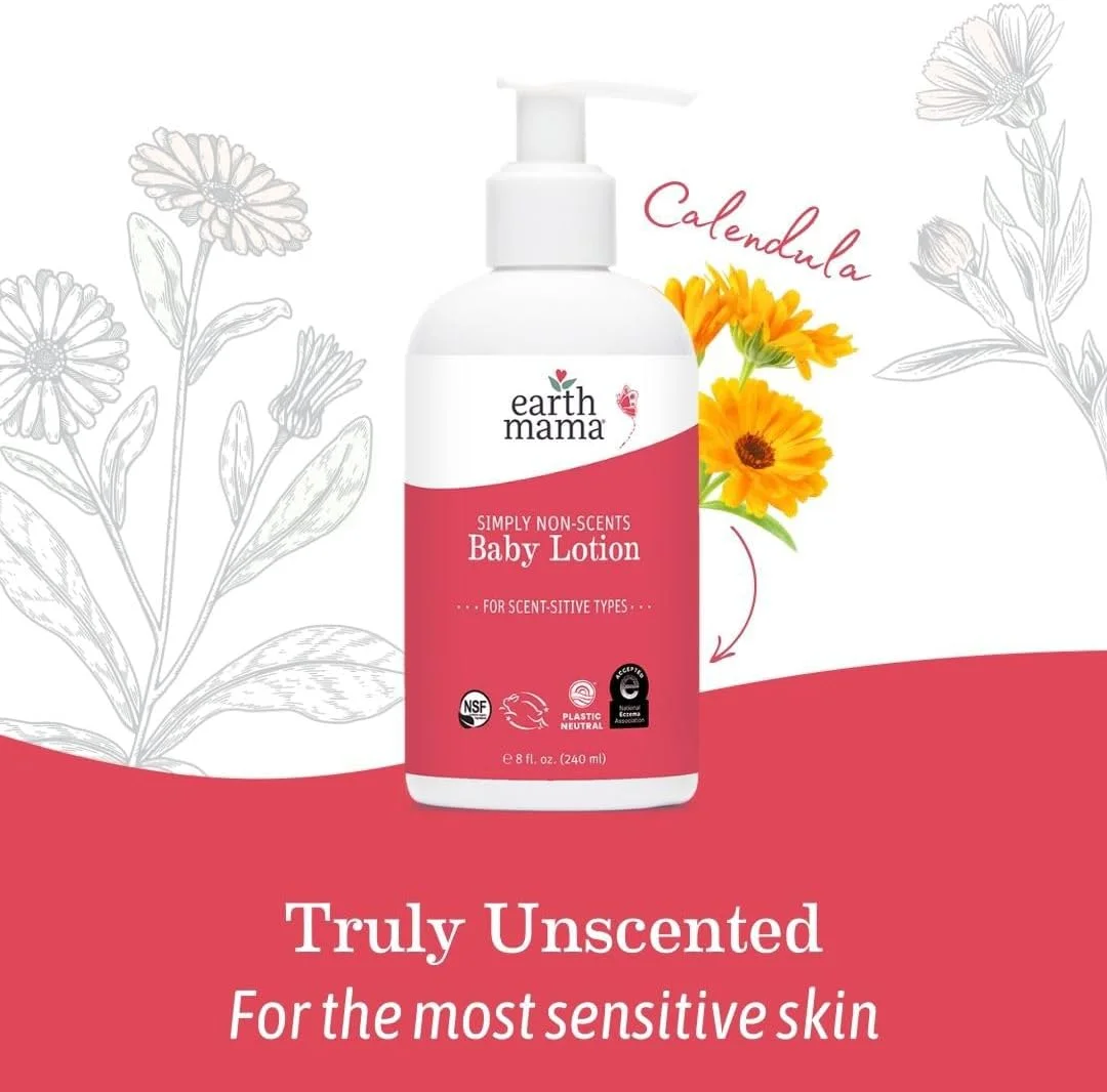 لوسیون کودک بدون عطر Earth Mama Angel Baby - 8 اونس مایع لوسیون کودک بدون عطر Earth Mama Angel Baby - 8 اونس مایع