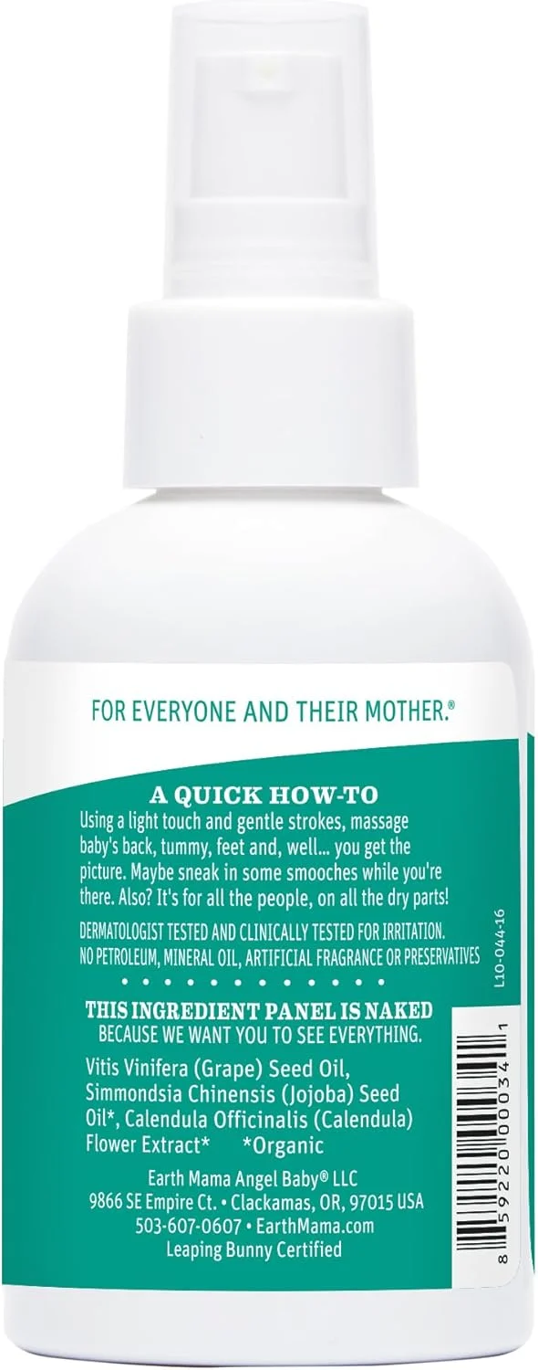 روغن بچه کالاندولا Earth Mama برای ماساژ نوزاد، 4 اونس مایع روغن بچه کالاندولا Earth Mama برای ماساژ نوزاد، 4 اونس مایع