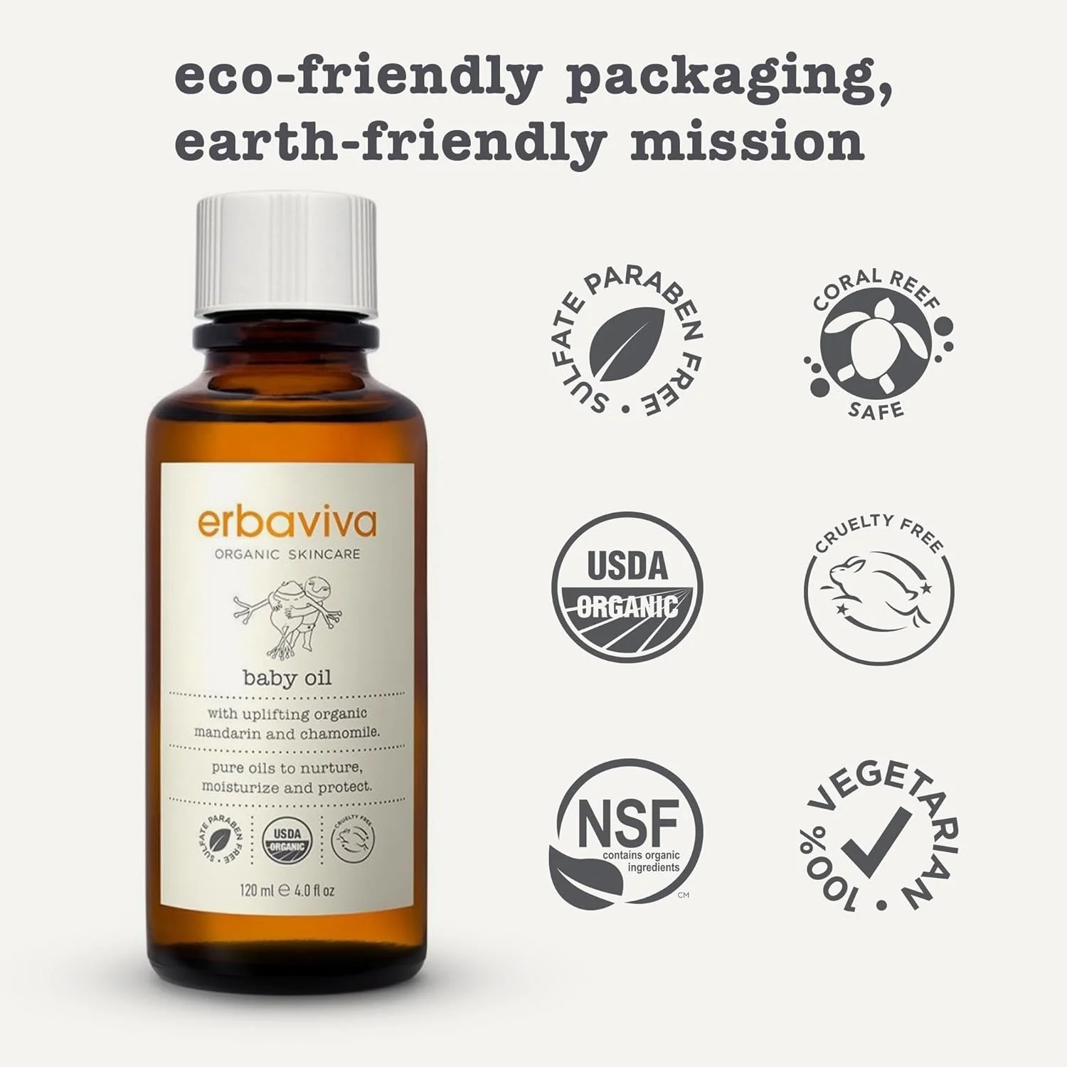 روغن کودک ارگانیک Erbaviva 120 میلی لیتر روغن کودک ارگانیک Erbaviva 120 میلی لیتر