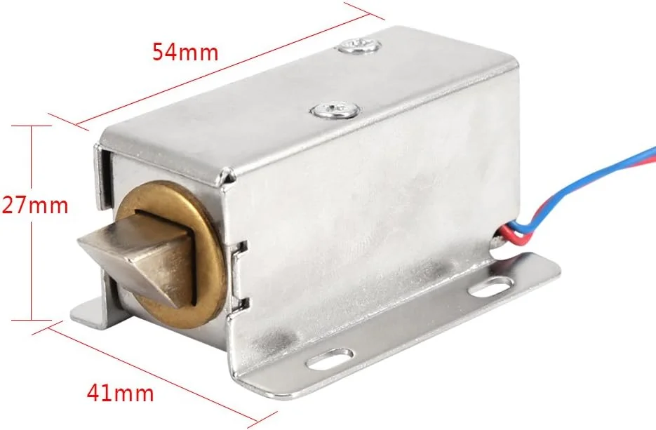 قفل الکترومغناطیسی DC 12V Elprico، قفل کشویی کابینت کنترل الکترومغناطیسی شیر برقی کوچک