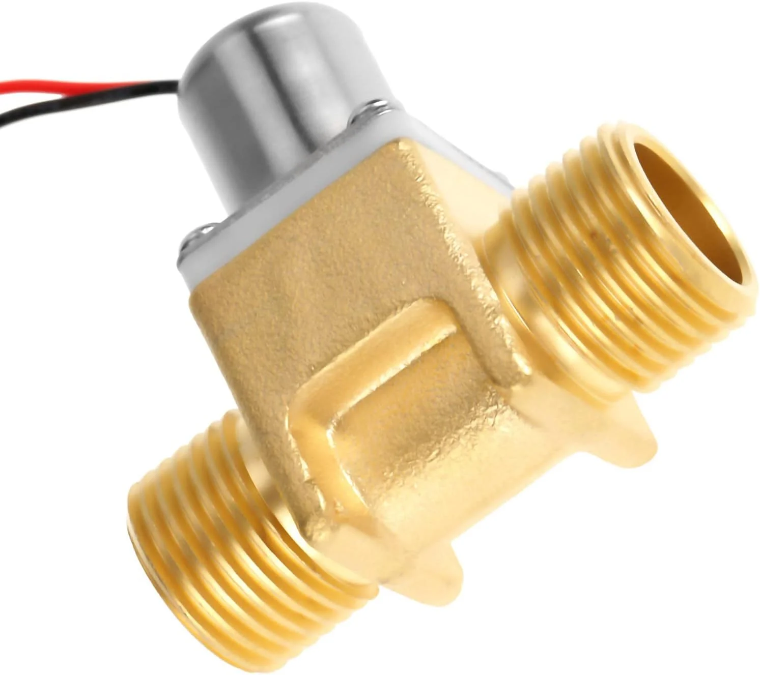 شیر الکترومغناطیسی Elprico 1/2 اینچ، شیر برنجی سلونوئیدی ضربه ای آب DC 4.5 ولت 1/2 اینچ، صرفه جویی در آب و برق