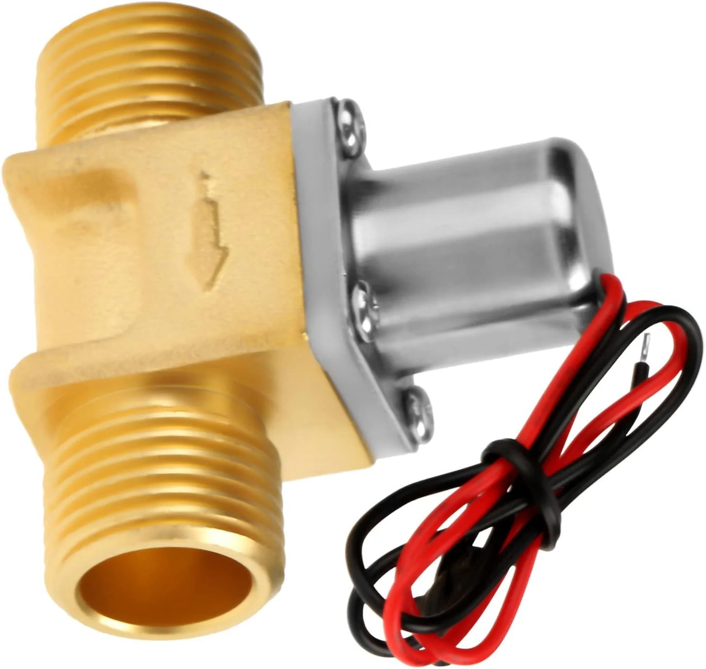 شیر الکترومغناطیسی Elprico 1/2 اینچ، شیر برنجی سلونوئیدی ضربه ای آب DC 4.5 ولت 1/2 اینچ، صرفه جویی در آب و برق