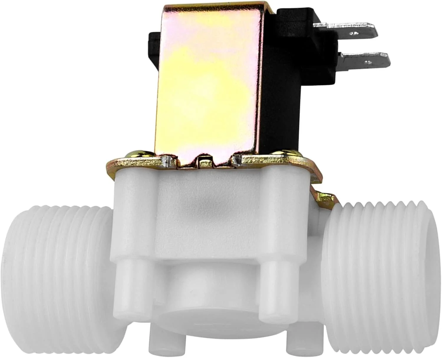 شیر برقی الکتریکی VELATEMOR، DC 12V DN20 G3/4 اینچ، شیر الکترومغناطیسی پلاستیکی، سوئیچ ورودی نرمال بسته