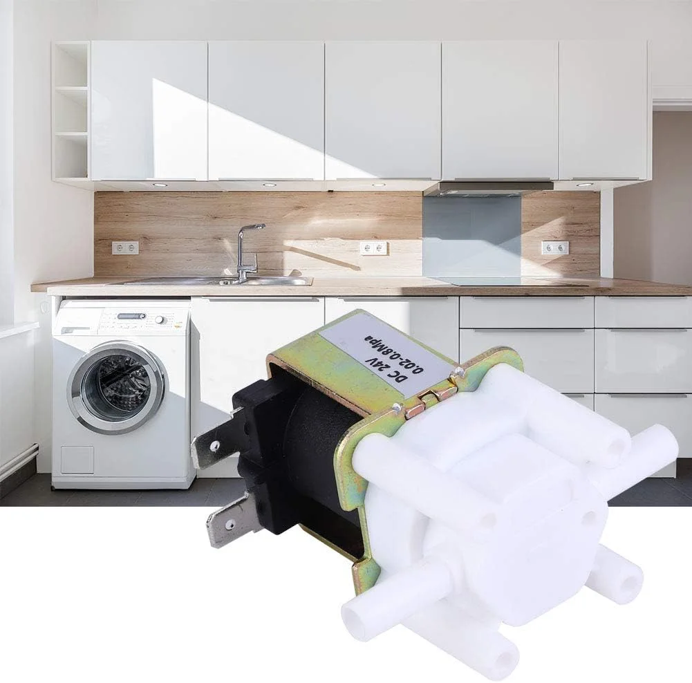 شیر برقی ورودی آب Risegun 24 ولت 1/4 اینچ اتصال سریع، شیر ورودی آب برای دستگاه های تصفیه آب، شیر الکترومغناطیسی، شیر برقی الکتریکی