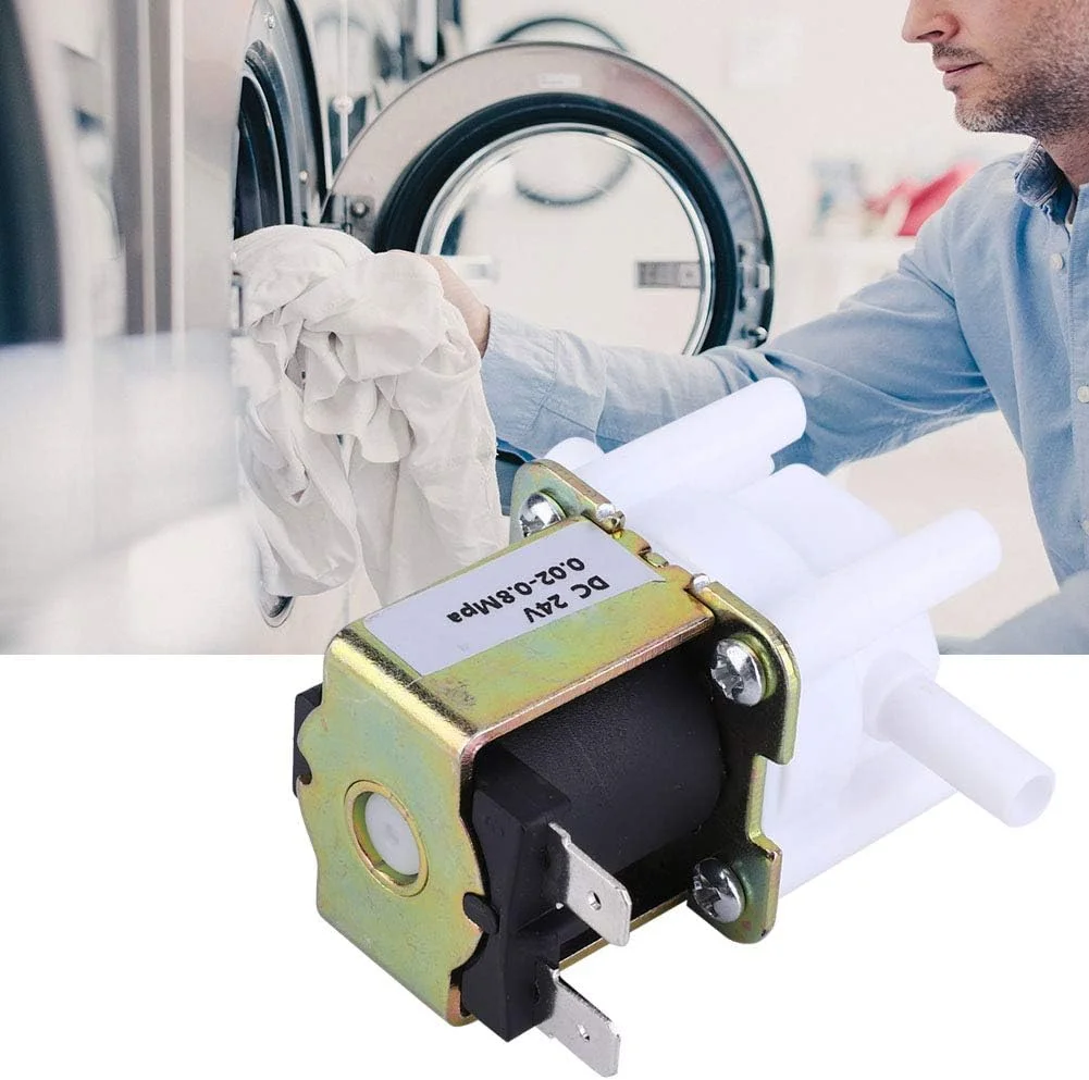 شیر برقی ورودی آب Risegun 24 ولت 1/4 اینچ اتصال سریع، شیر ورودی آب برای دستگاه های تصفیه آب، شیر الکترومغناطیسی، شیر برقی الکتریکی