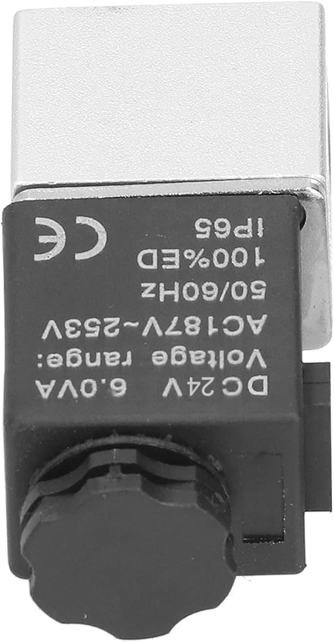 شیر برقی Risegun، شیر برقی 2 موقعیتی 2 راهه، شیر الکترومغناطیسی نرمال باز، DC 24V، طراحی روغن بی صدا، شیر هوای برقی، پایدار