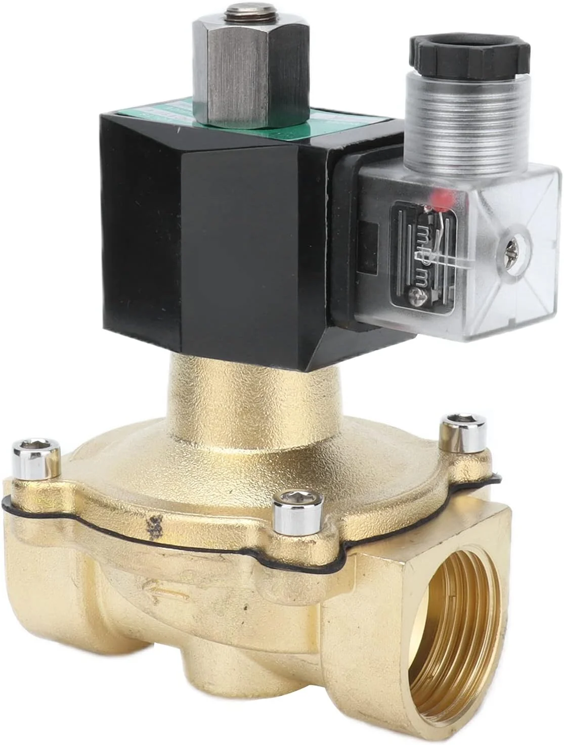 شیر برقی Risegun، شیر برقی برنجی، نرمال باز، شیر الکترومغناطیسی دو طرفه، صاف، نصب آسان، AC110V، 2W، 25K