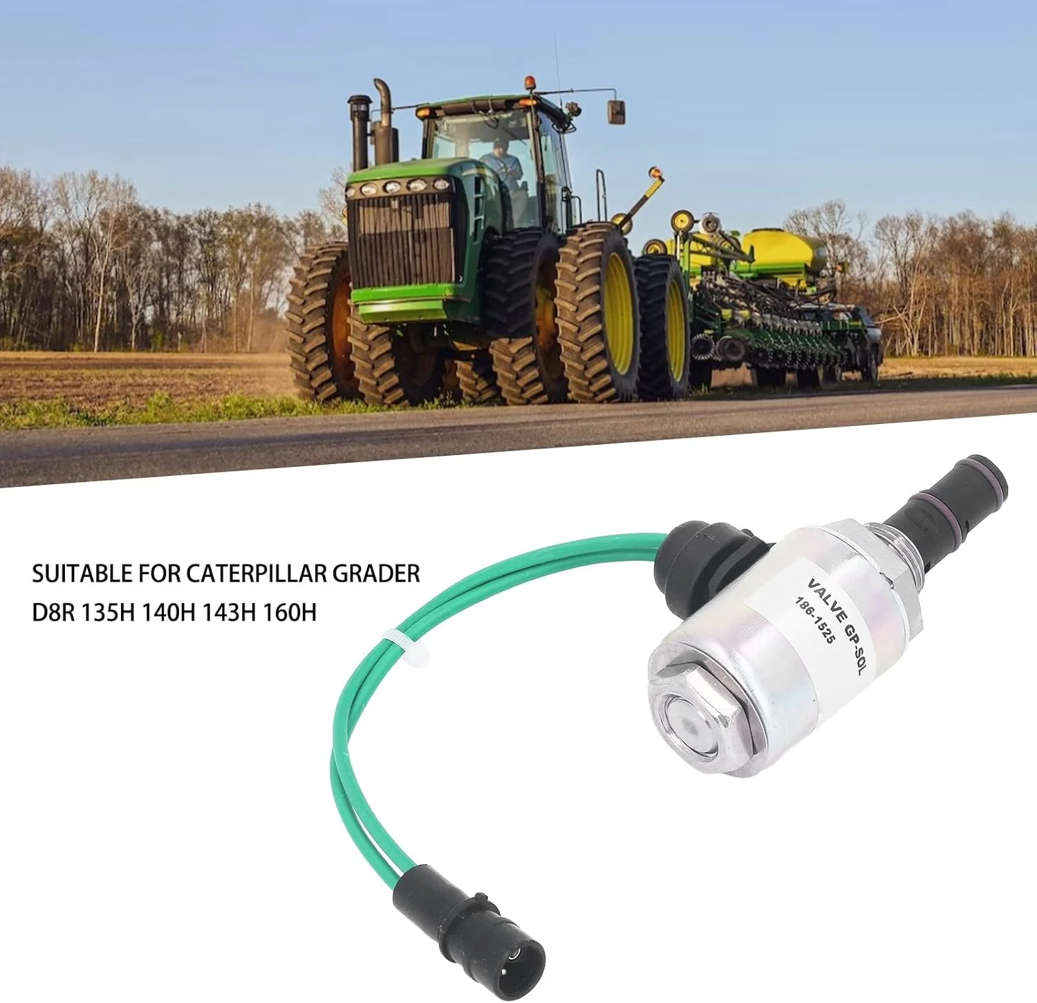 شیر برقی الکترومغناطیسی Risegun مدل 1861525، شیر برقی 24 ولت، فولاد آلیاژی برای کاترپیلار CAT D8R، 135H، 140H، 143H، 160H، قطعات موتور شیر برقی الکترومغناطیسی Risegun مدل 1861525، شیر برقی 24 ولت، فولاد آلیاژی برای کاترپیلار CAT D8R، 135H، 140H، 143H، 160H، قطعات موتور