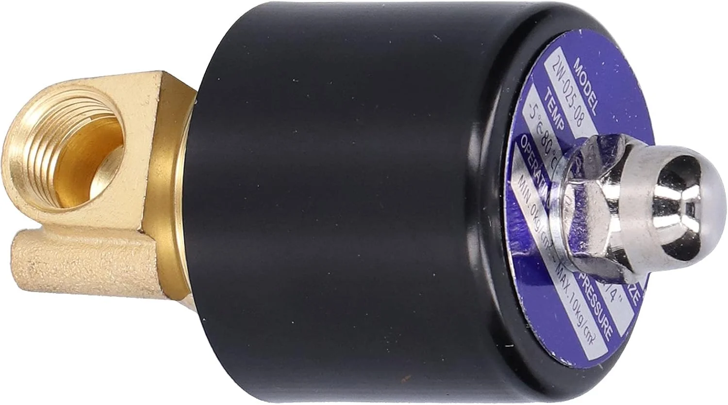 شیر برقی الکتریکی Risegun، شیر برقی الکترومغناطیسی نرمال بسته 1/4 اینچ برای آب، هوا، گازوئیل، 2W02508AC110V، لوازم صنعتی