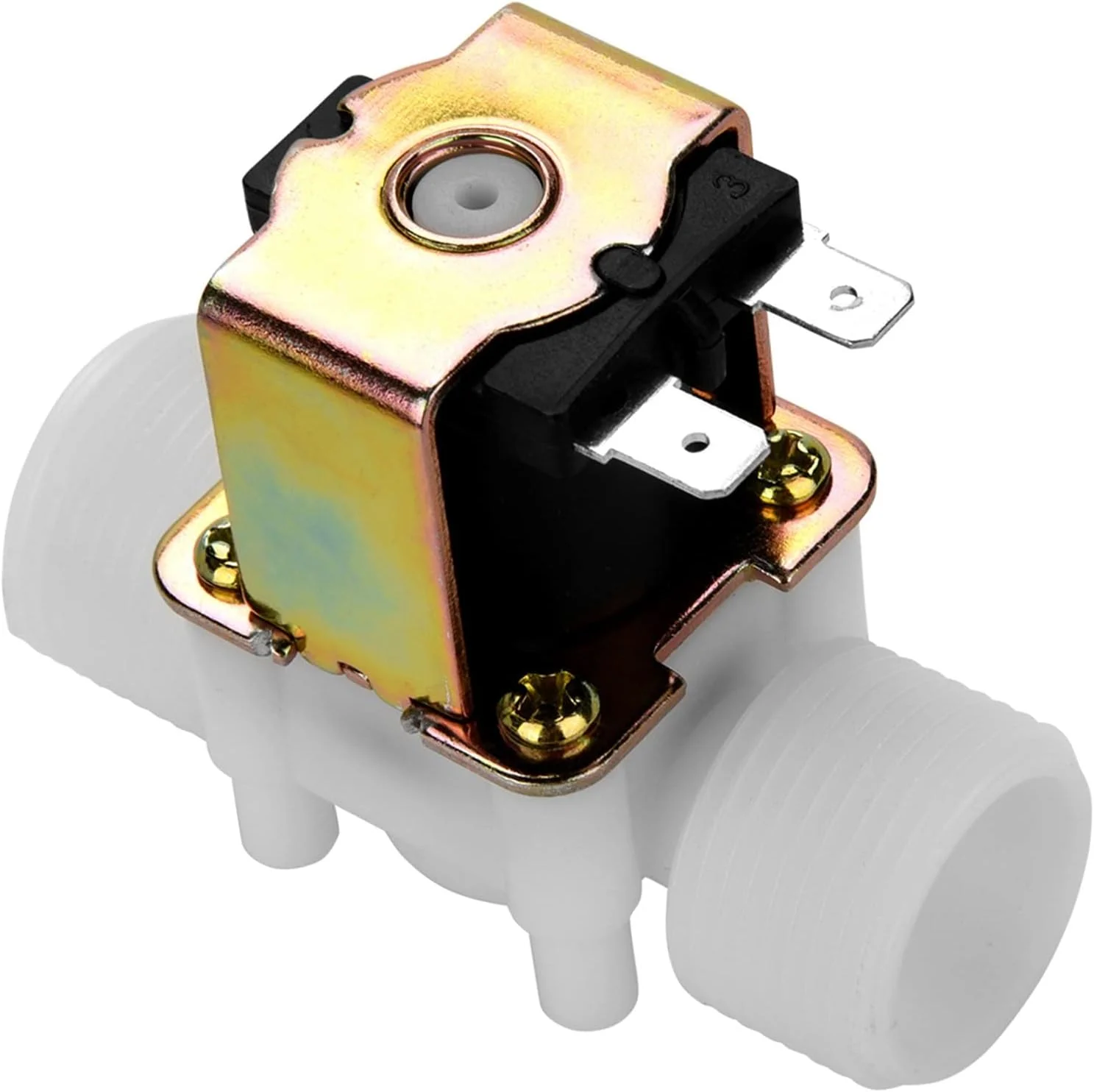 شیر برقی پلاستیکی سیریسورا DC 12V DN20 G3/4، سوئیچ ورودی آب نرمال بسته