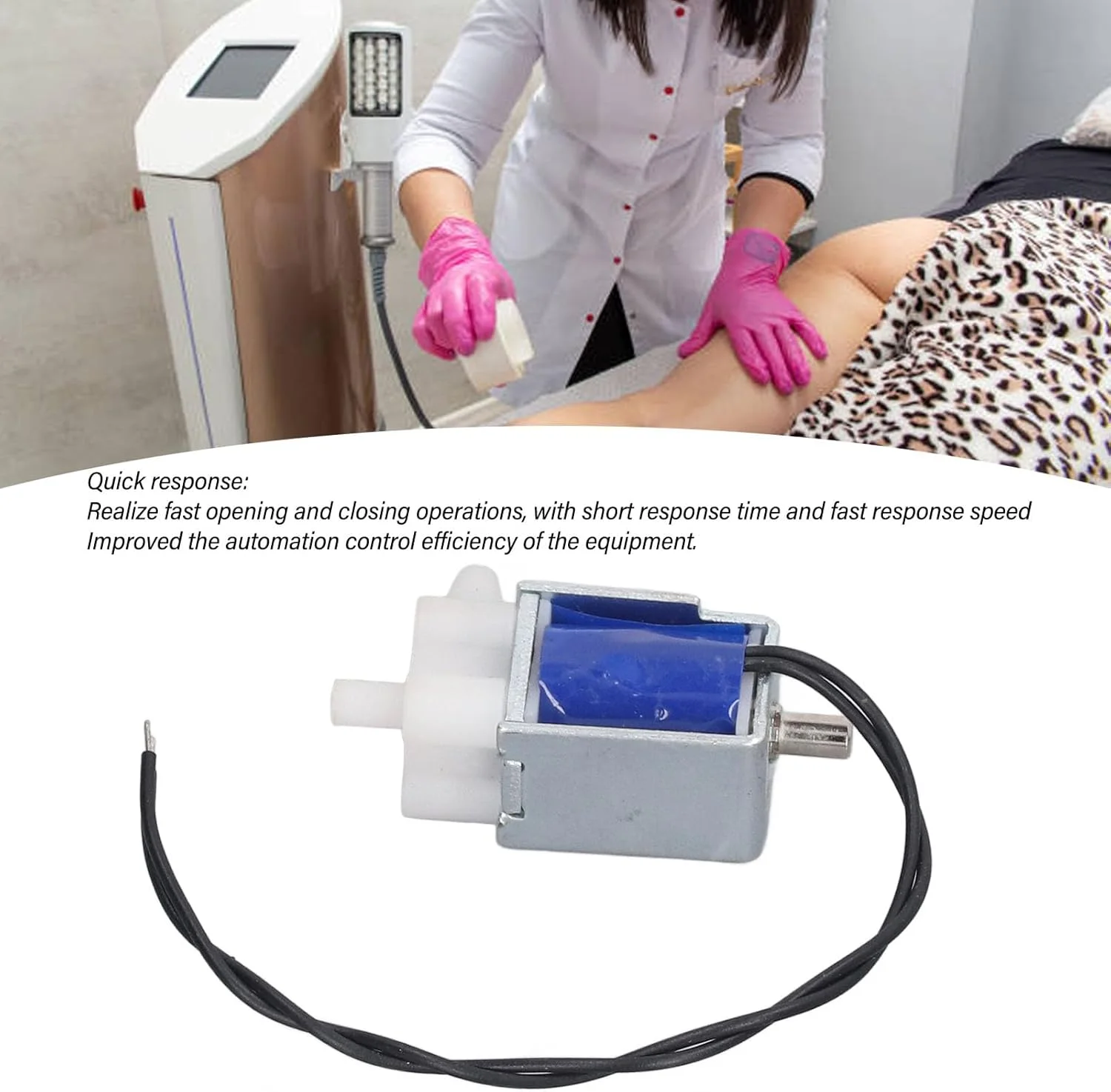 شیر برقی میکرو Risegun، شیر تخلیه الکترومغناطیسی، 2 موقعیت 3 راه، شیر هوای میکرو برقی، نرمالی باز، DC 3.7V، 105mA، 0.39W، 35 Ω، لوازم جانبی شیر برقی