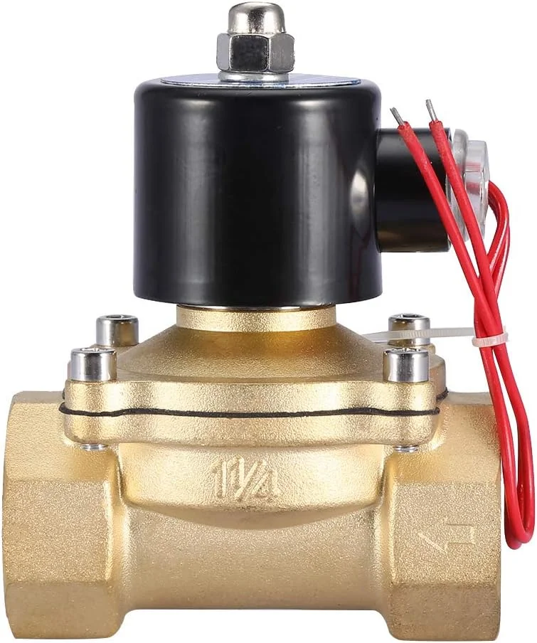 شیر برقی الکترومغناطیسی نرمال بسته Risegun DN32 دو راهه دو حالته AC 220V 1-1/4 اینچ شیر برقی الکترومغناطیسی نرمال بسته Risegun DN32 دو راهه دو حالته AC 220V 1-1/4 اینچ