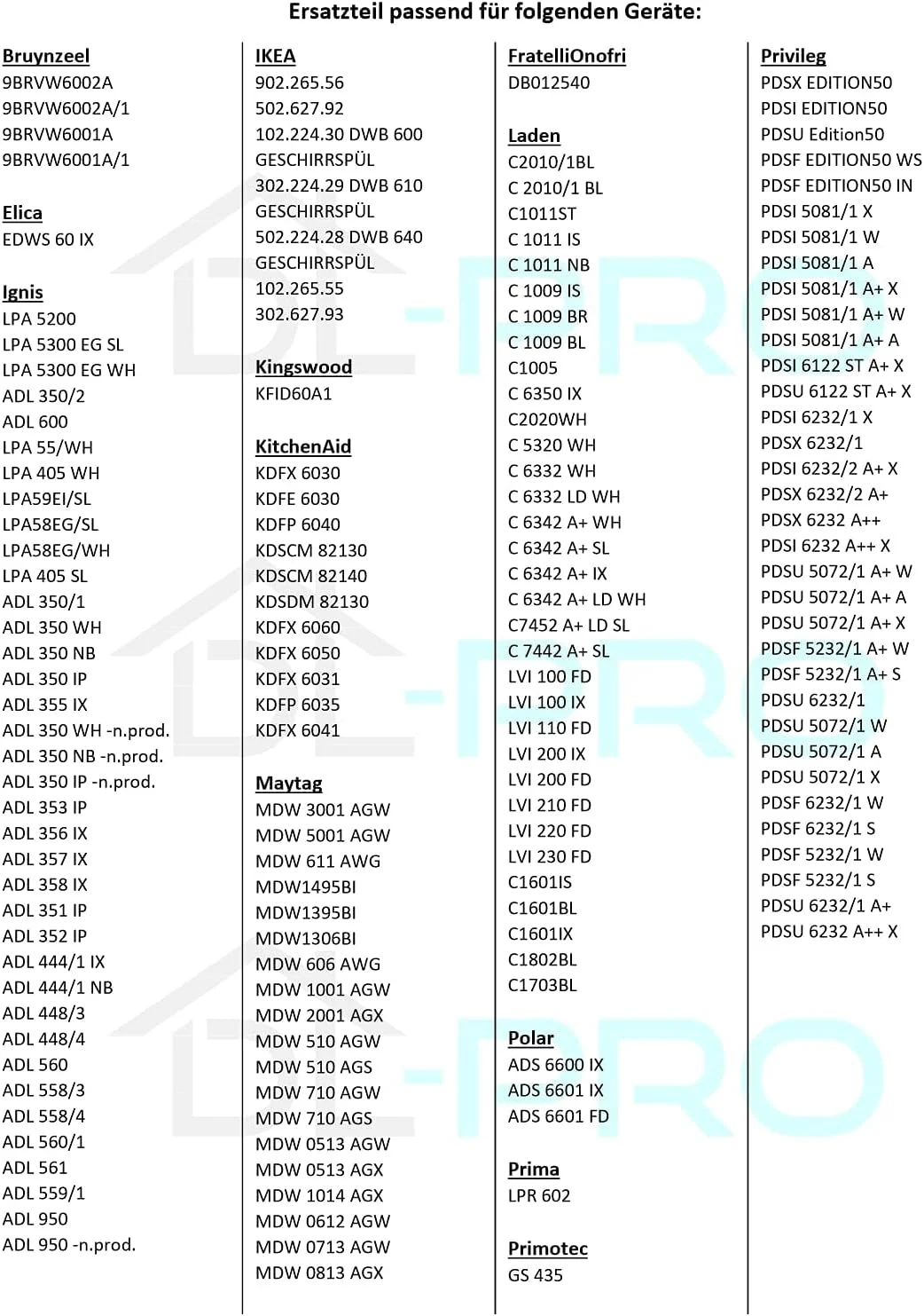 شیر برقی DL-pro برای ماشین ظرفشویی ویرپول باکنشت 480140102032 مناسب برای مدل های ADP و ADG، تک خروجی 180 درجه، قطر 11.0 میلی متر شیر برقی DL-pro برای ماشین ظرفشویی ویرپول باکنشت 480140102032 مناسب برای مدل های ADP و ADG، تک خروجی 180 درجه، قطر 11.0 میلی متر