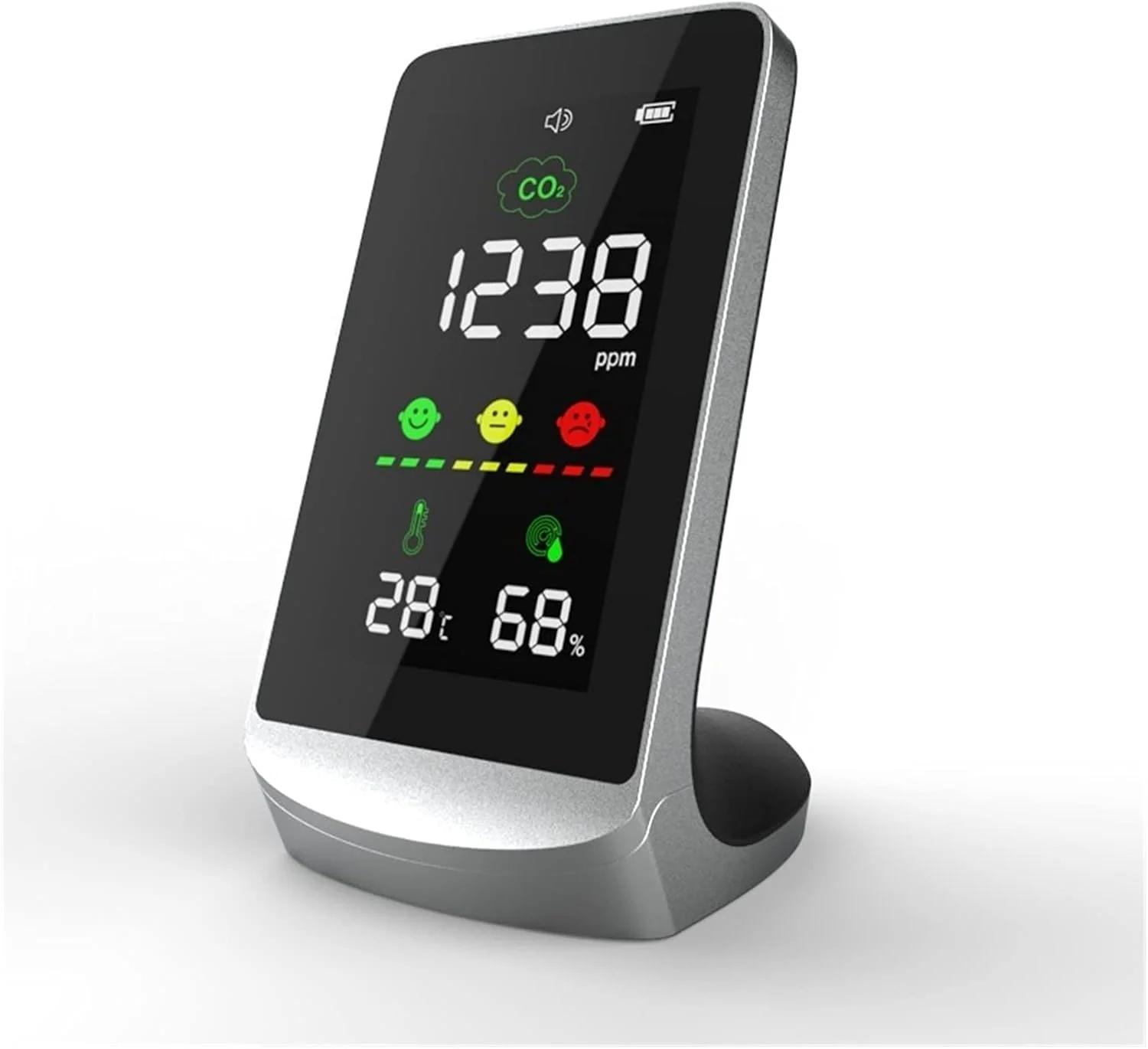 دتکتور گاز EWRTUY، ردیاب خانگی CO2، تشخیص دی اکسید کربن، مانیتور غلظت CO2، ردیاب نشت گاز