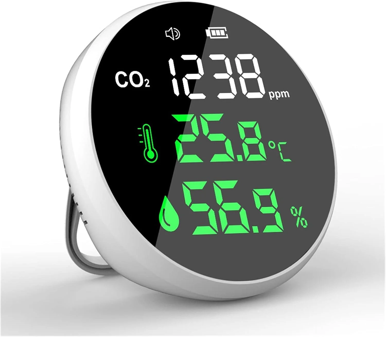 دستگاه تشخیص گاز EWRTUY، عرضه مستقیم کارخانه، مینی CO2 جدید برای اندازه گیری غلظت CO2، آشکارساز نشت گاز