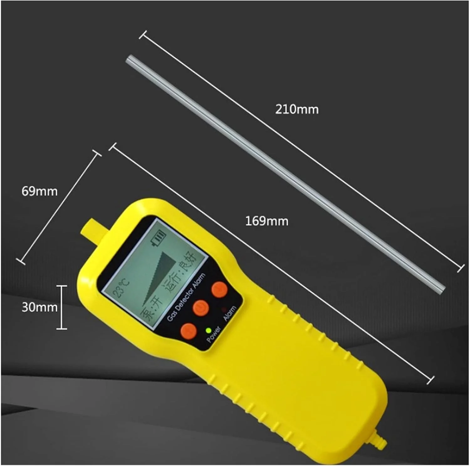 دستگاه تشخیص گاز EWRTUY، نمایشگر دیجیتال، پمپ نمونه برداری، اکسیژن قابل احتراق، مونوکسید کربن، سولفید هیدروژن، پمپ مکش گاز خارجی، آشکارساز نشت گاز (پمپ خارجی بدون نمایشگر) دستگاه تشخیص گاز EWRTUY، نمایشگر دیجیتال، پمپ نمونه برداری، اکسیژن قابل احتراق، مونوکسید کربن، سولفید هیدروژن، پمپ مکش گاز خارجی، آشکارساز نشت گاز (پمپ خارجی بدون نمایشگر)