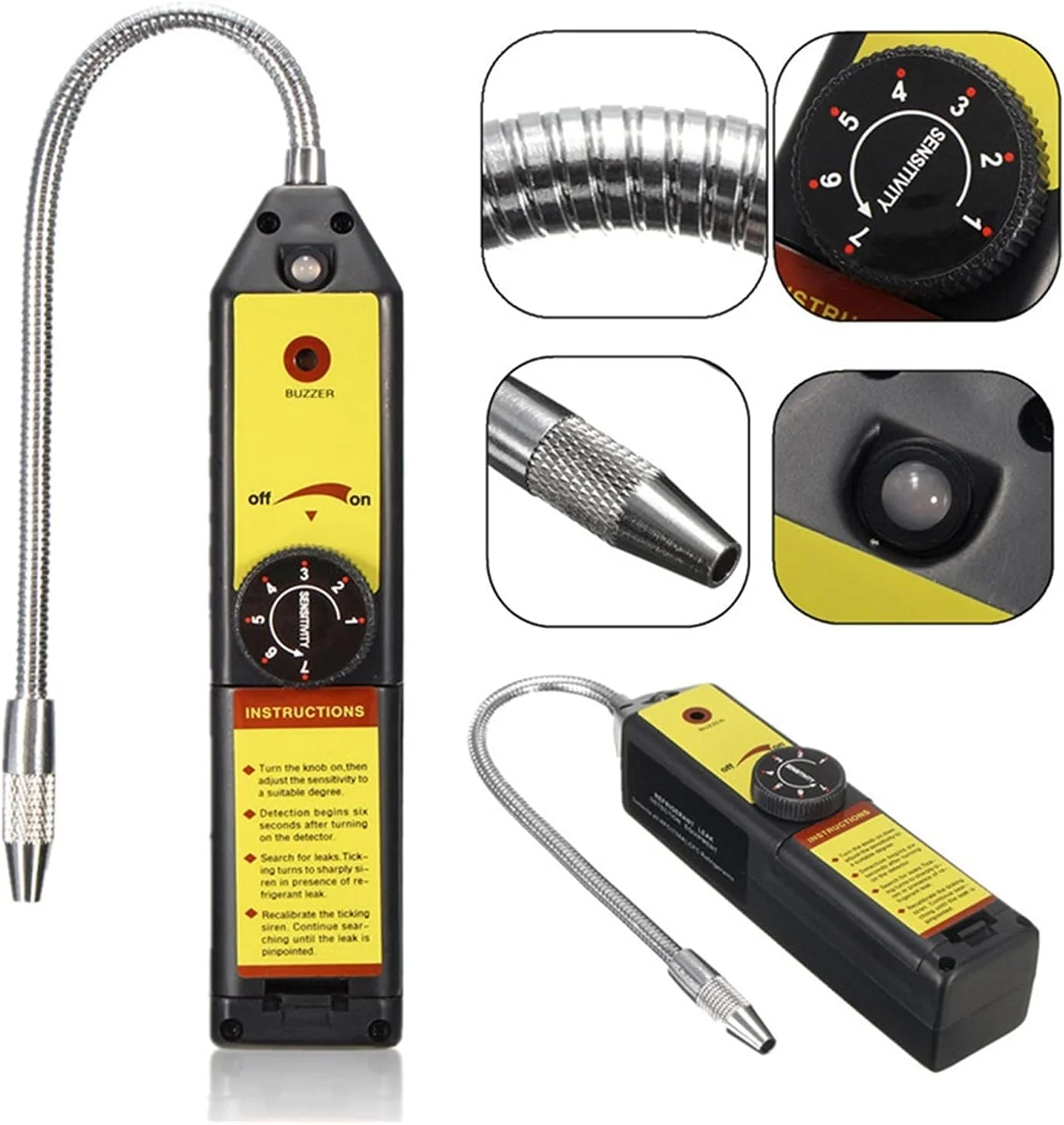 دتکتور گاز مدل WJL-6000، آشکارساز نشت هالوژن فریون، آشکارساز نشت گاز مبرد، گازهای HVAC R22 R410A R134A R1234YF CF CS. HCF. CS. هدف CS آشکارساز حسگر