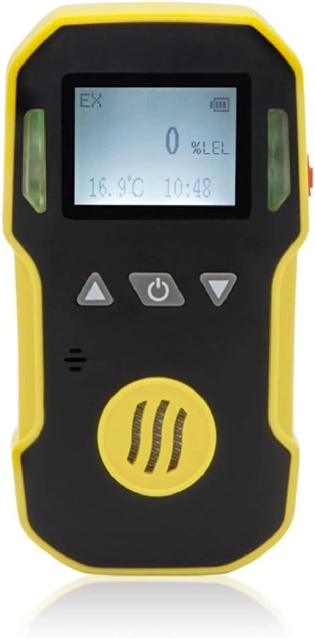 دستگاه تشخیص گاز HANEFRE قابل حمل صنعتی H2/O3/CO/PH3/CO2/H2S/NH3/O2/NO2/NO/EX/CH4، آلارم گازهای قابل احتراق، شارژ USB، 0-100% LEL (H2-0-1000ppm-1)