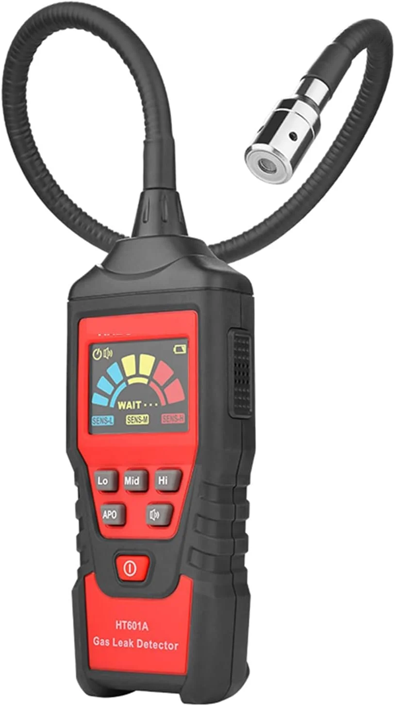 دتکتور گاز طبیعی EWRTUY مدل HT601B، آنالیزور نشت گازهای قابل احتراق، متر PPM، تستر گازهای قابل اشتعال 9999 PPM 20% LEL، نمایشگر رنگی دیجیتال، آشکارساز گاز برای گاز طبیعی خانگی