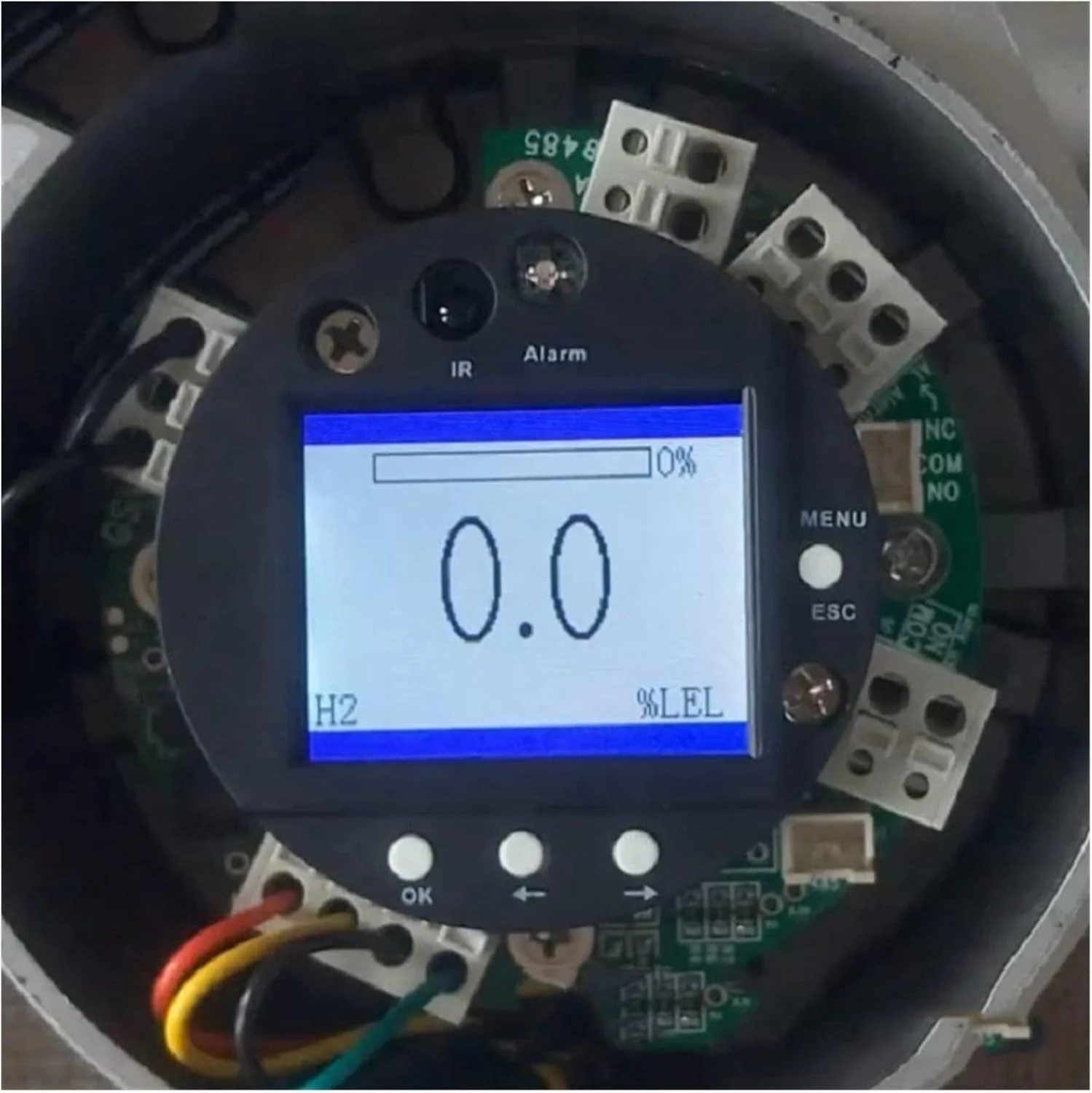 آشکارساز گاز آنلاین تک گاز، آلارم تشخیص گاز، صفحه نمایش سولفید هیدروژن، آلارم اتوماتیک گاز هیدروسولفوریک با حجم بالا و صفحه نمایش دیجیتال LCD Zeenyi