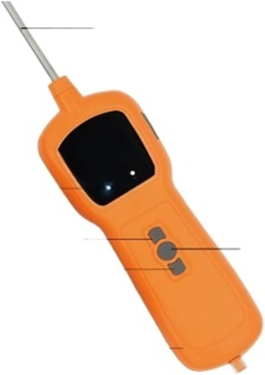 دتکتور گاز، O2 H2S CO EX 4 در 1 صفحه نمایش رنگی ترکیبی مفید برای تشخیص نشت گاز چندگانه با آلارم (پمپ مکش)