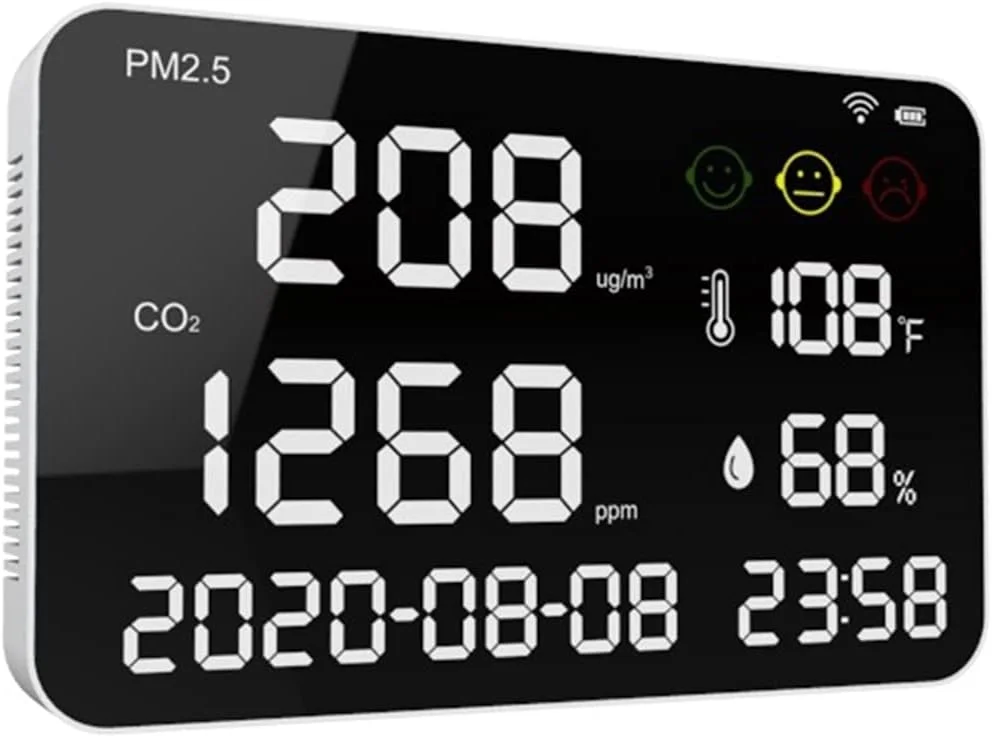 دتکتور گاز، صفحه نمایش بزرگ، تشخیص دی اکسید کربن CO2 در اروپا، آمریکا و ژاپن. نظارت بر تمرکز دتکتور گاز، صفحه نمایش بزرگ، تشخیص دی اکسید کربن CO2 در اروپا، آمریکا و ژاپن. نظارت بر تمرکز