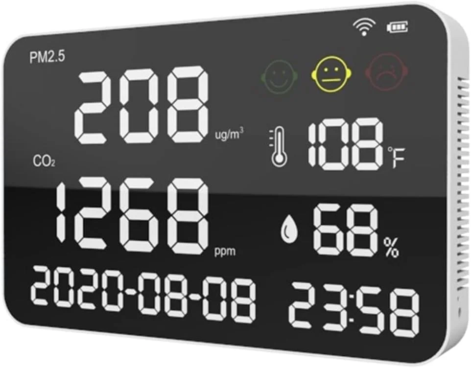 دتکتور گاز، صفحه نمایش بزرگ، تشخیص دی اکسید کربن CO2 در اروپا، آمریکا و ژاپن. نظارت بر تمرکز دتکتور گاز، صفحه نمایش بزرگ، تشخیص دی اکسید کربن CO2 در اروپا، آمریکا و ژاپن. نظارت بر تمرکز