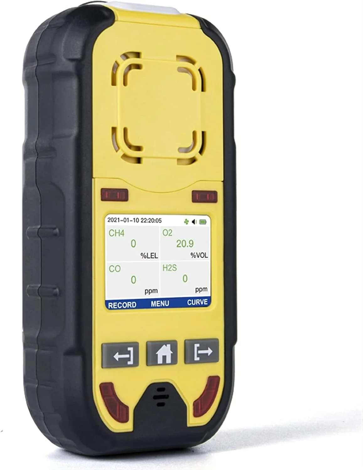 دتکتور گاز، پمپ چندگانه آشکارساز گاز متر O2 H2S Co LEL 4 در 1 سولفید هیدروژن اکسیژن مونوکسید کربن (بدون پمپ)