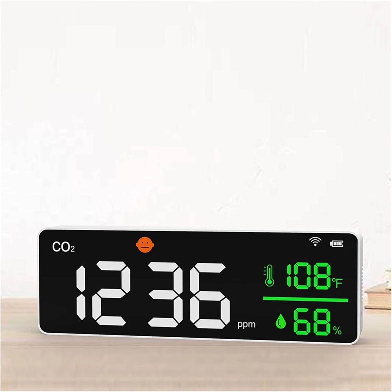 دتکتور گاز، آشکارساز دی اکسید کربن نصب شده روی دیوار، آشکارساز غلظت دی اکسید کربن CO2، تشخیص