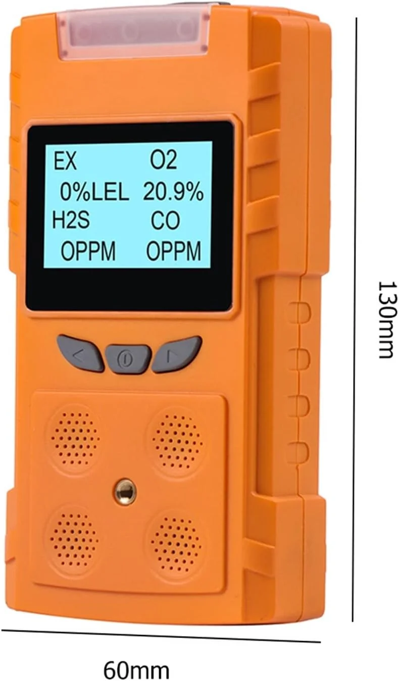 دتکتور گاز، آشکارساز گاز چندگانه O2 CO H2S EX 4 در 1 اکسیژن سولفید هیدروژن مونوکسید کربن آشکارساز نشت گاز قابل اشتعال دتکتور گاز، آشکارساز گاز چندگانه O2 CO H2S EX 4 در 1 اکسیژن سولفید هیدروژن مونوکسید کربن آشکارساز نشت گاز قابل اشتعال