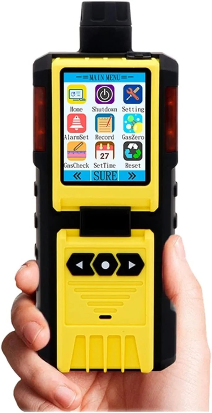 دستگاه تشخیص گاز، دستگاه تشخیص گاز 4 در 1 چند منظوره قابل حمل EX H2S CO O2 چهار حالت هشدار، ضد انفجار