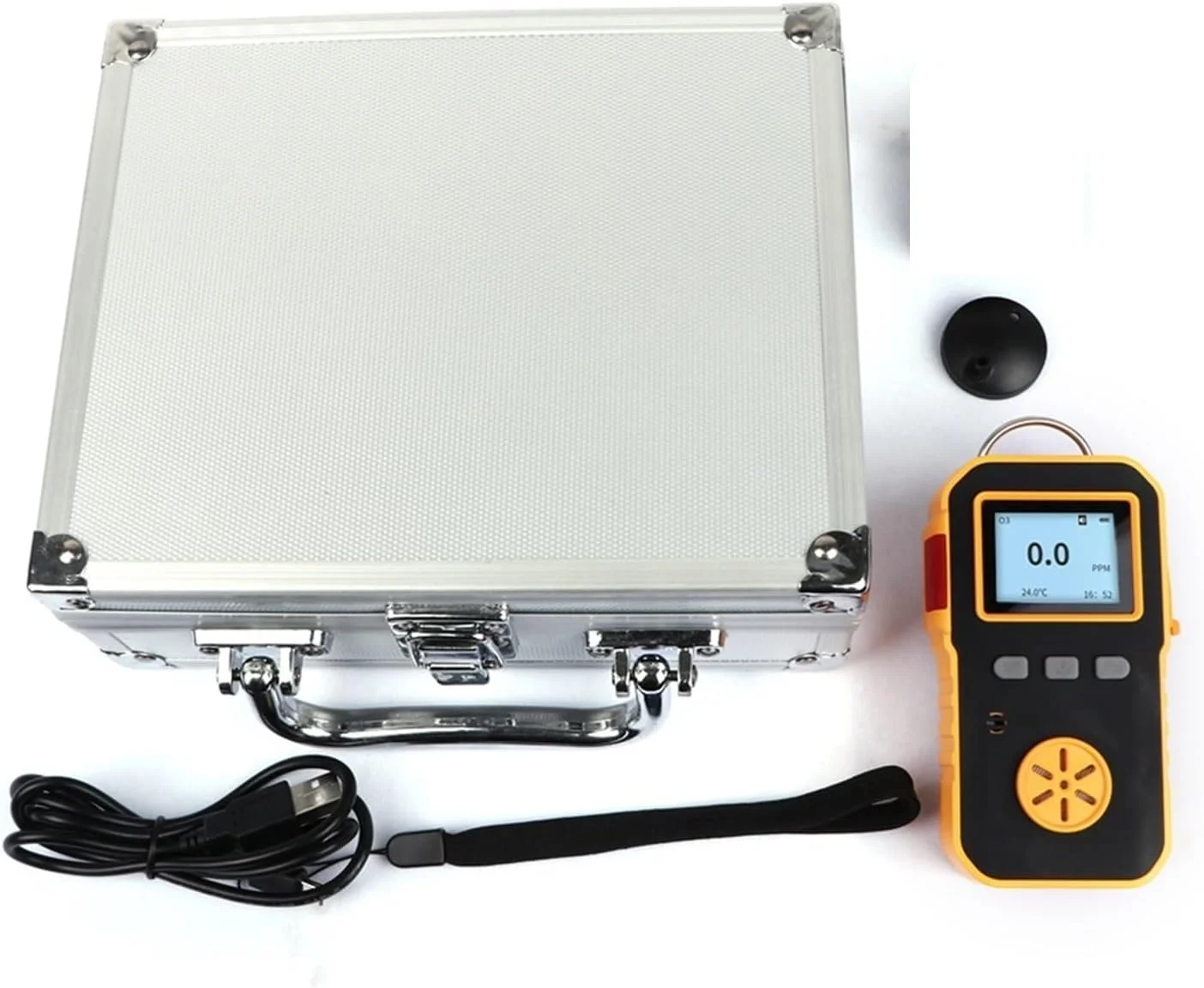 دتکتور گاز، آشکارساز اکسیژن قابل حمل صنعتی حرفه ای، آنالایزر گاز O2 متر، نظارت بر اندازه گیری 0-30٪ VOL صدا و لرزش نور